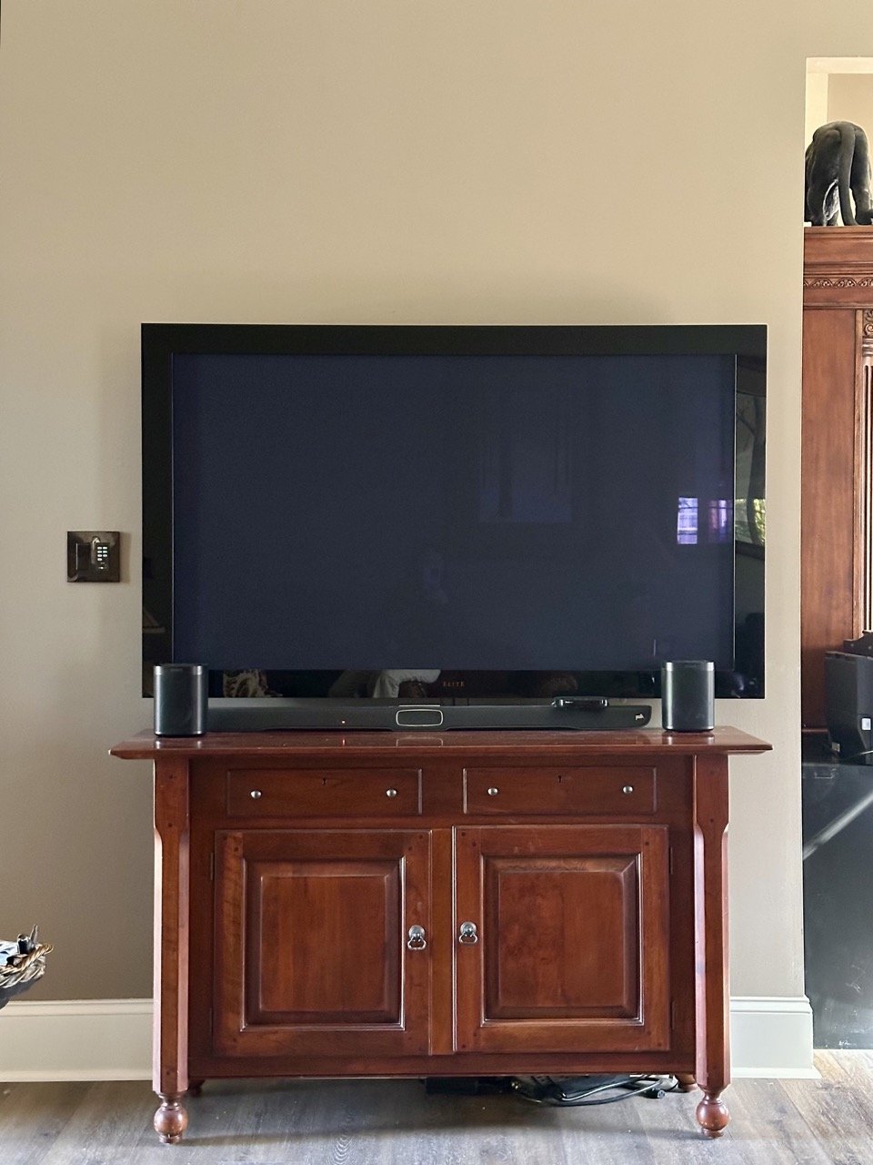 $575 - Bob Timberlake Sideboard (Also Functions as TV Console) | Solid wood sideboard from the Bob Timberlake collection, originally purchased in Lexington, NC. | Dimensions: 33.5” H x 55.5” W x 17.75” D
