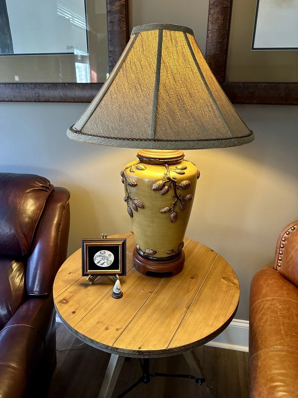 $225 (reduced from $395) - Pair of Table Lamps | Dimesions: 31” H (base to finial), Shade diameter: 21”