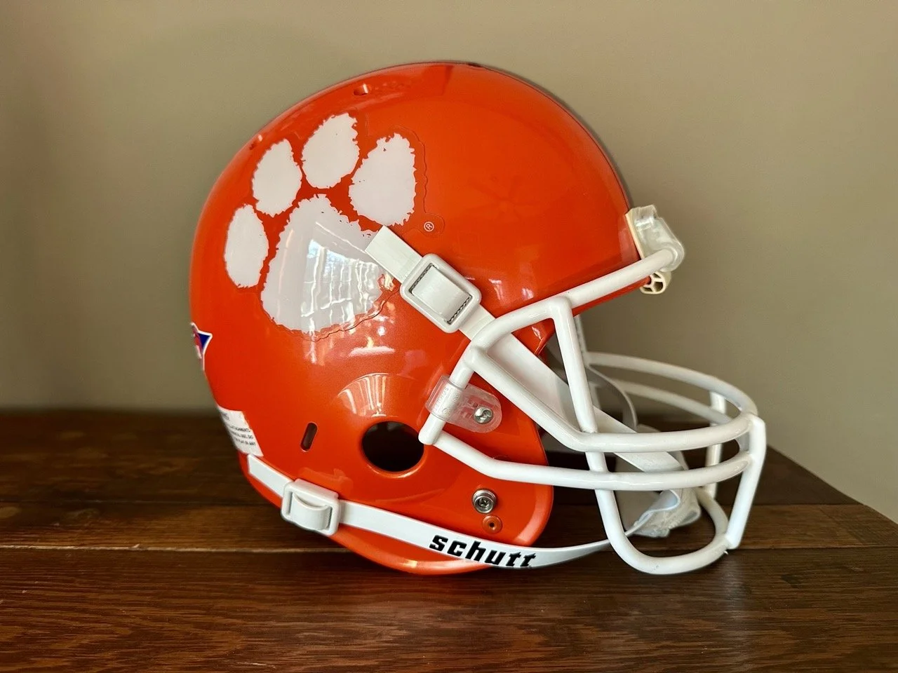 $50 - Clemson Tigers Full-Size Football Helmet (Display)