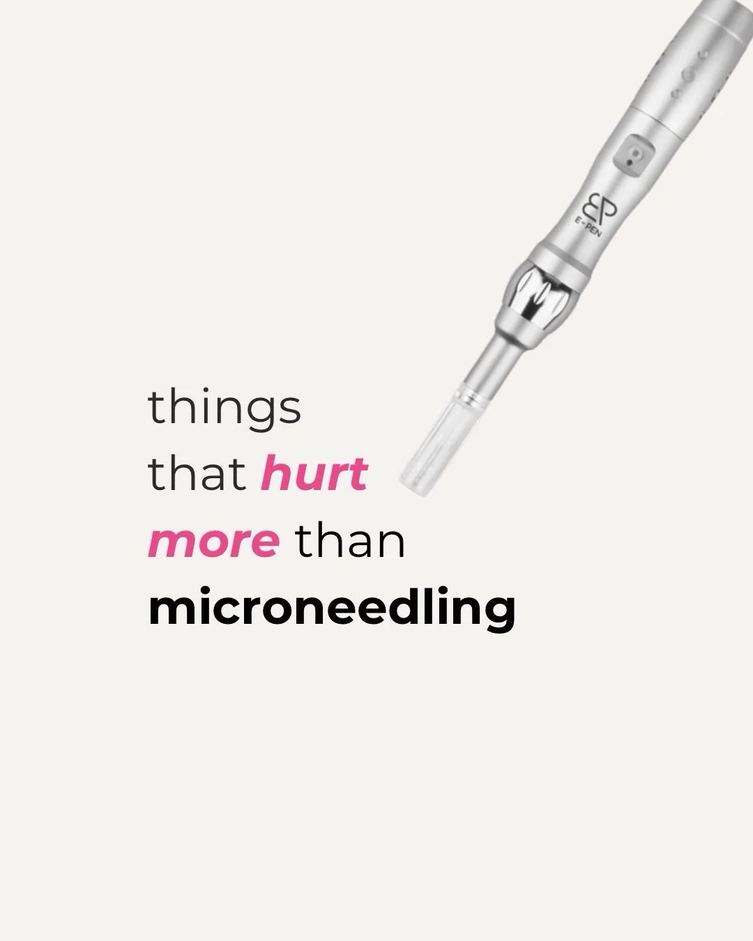 Honestly, it does not need to hurt!

Here's what it actually feels like.

We numb you first. Then it's a light scratching sensation with some warmth. Most people find it very manageable &mdash; a few fall asleep.

Some areas are more sensitive than o