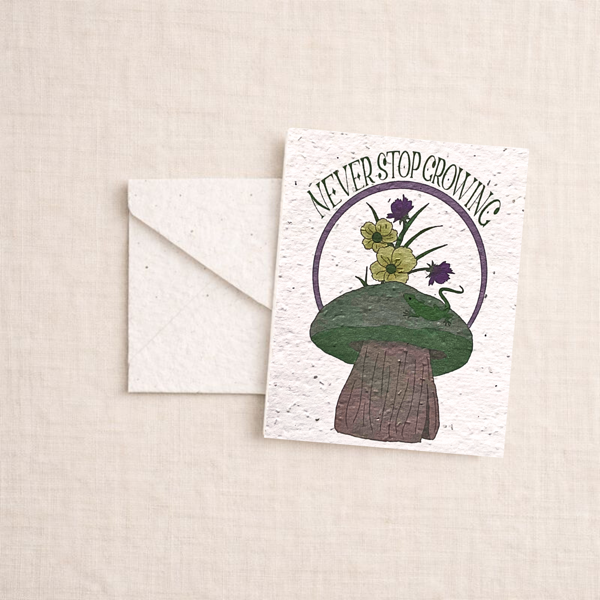 Never Stop Growing Card