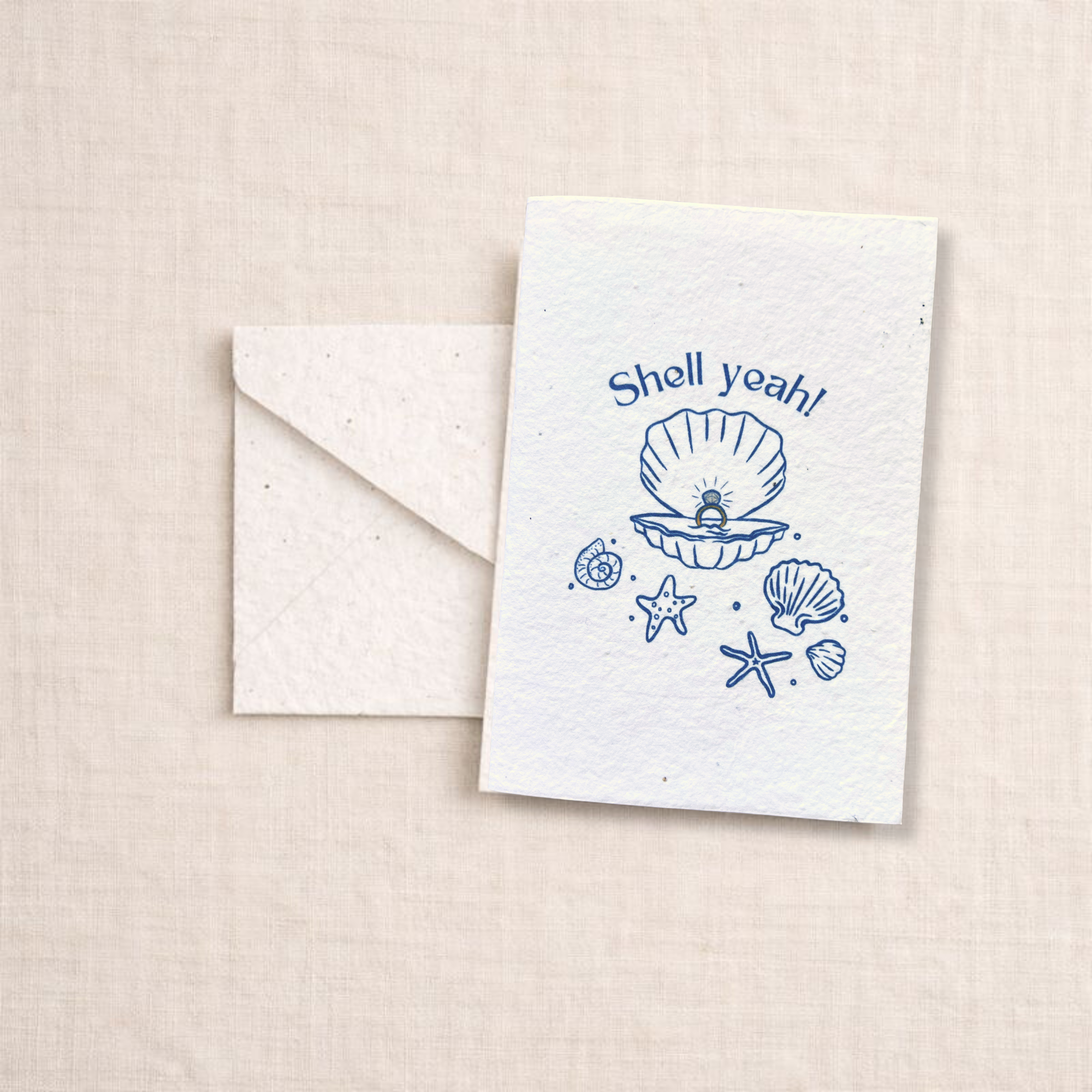 Shell Yeah Engagement Card