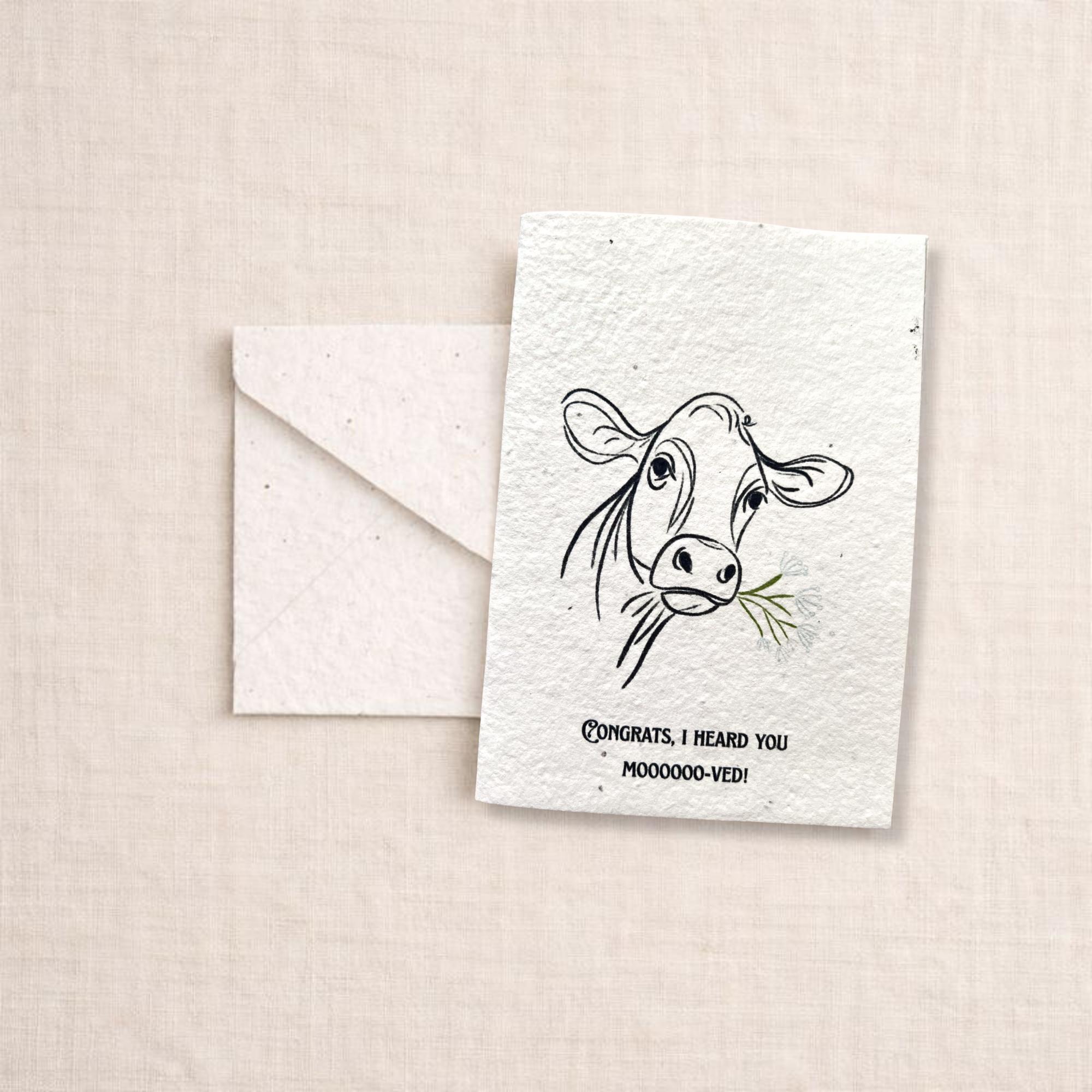 Heard You Moo-ved Card