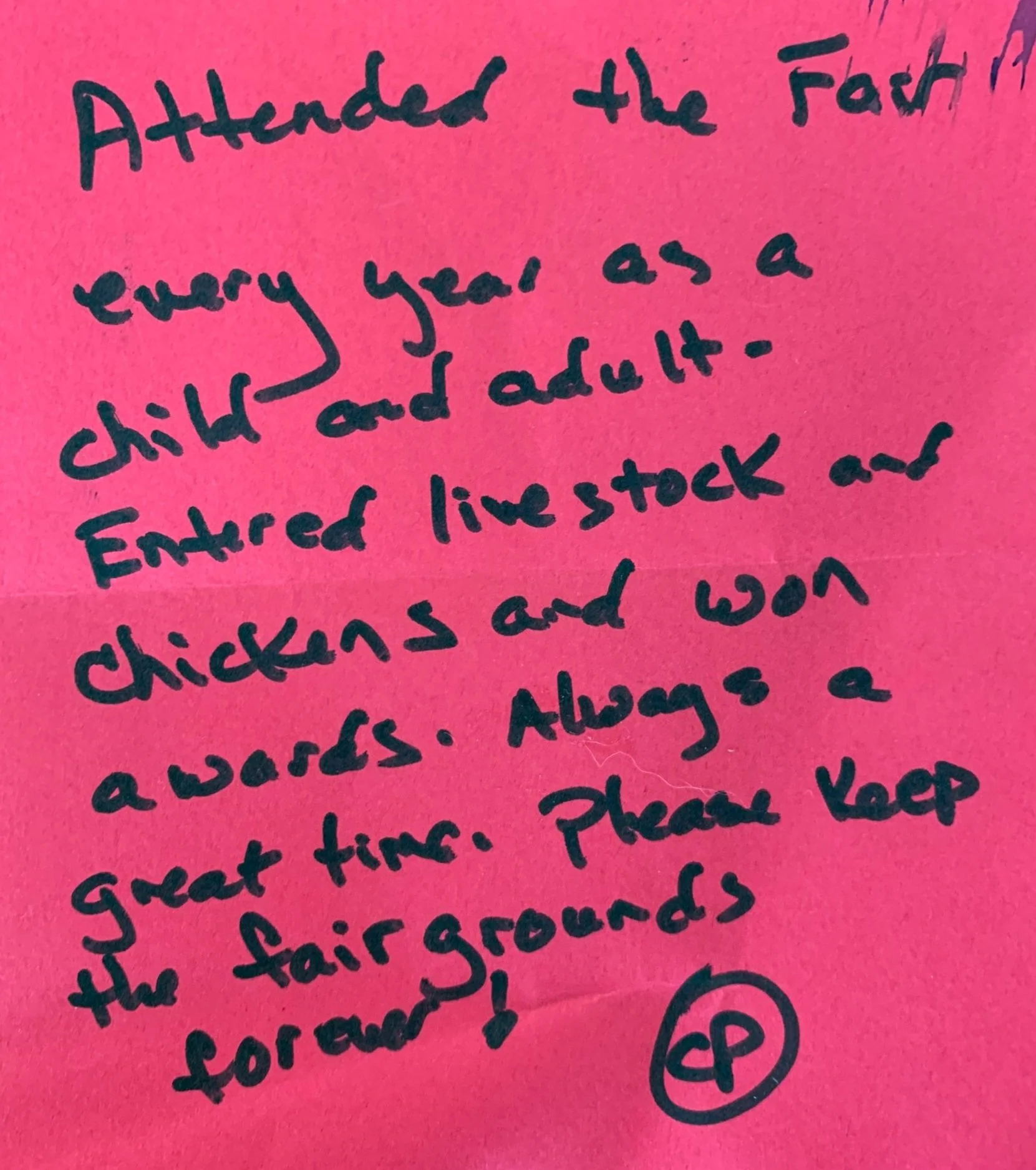 Attended the Fair Every Year