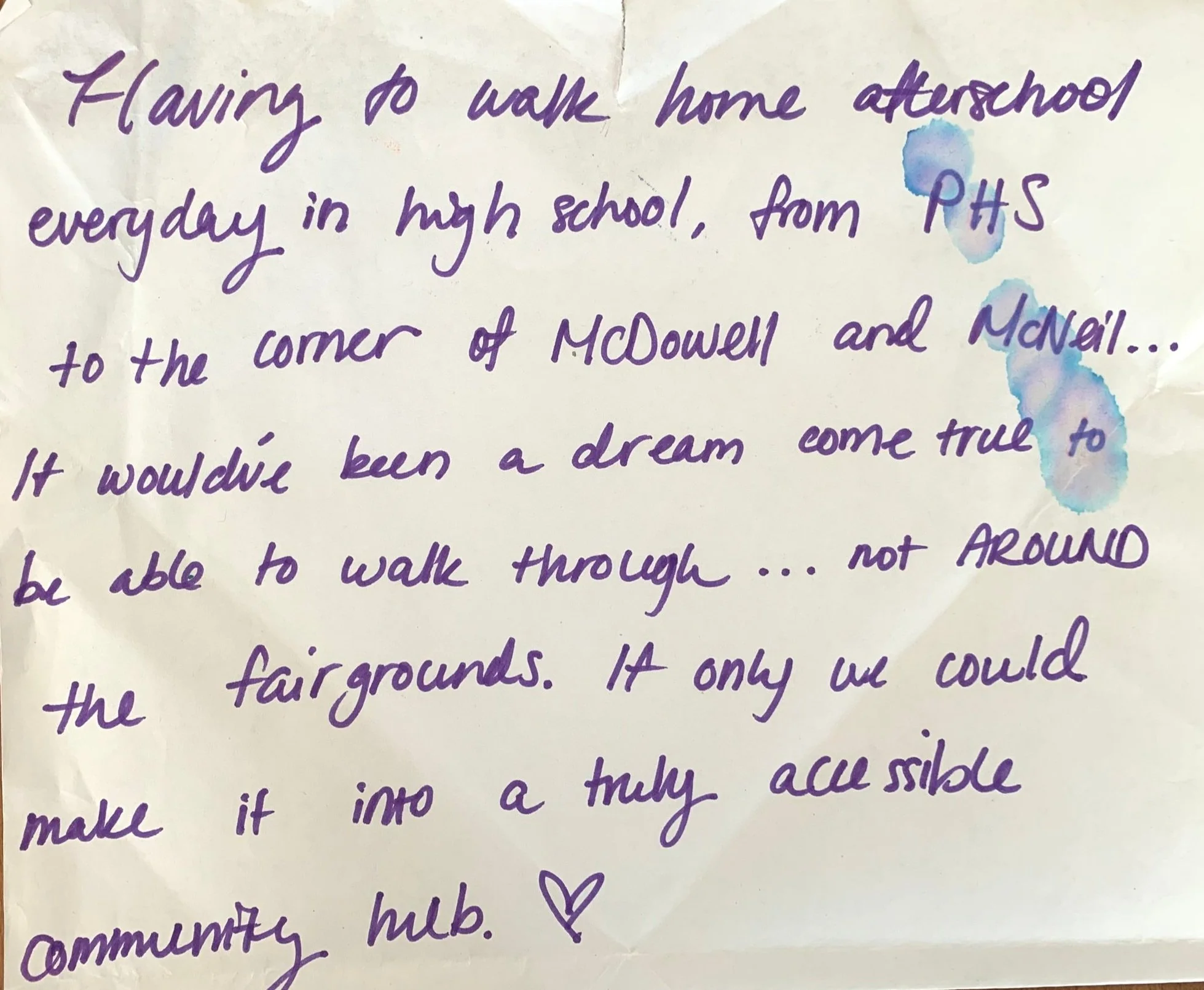 Walking home from school