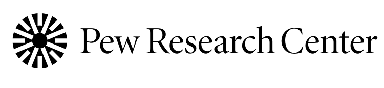Pew Research Center logo with black circular icon and text