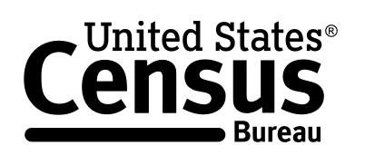 United States Census Bureau logo in black and white