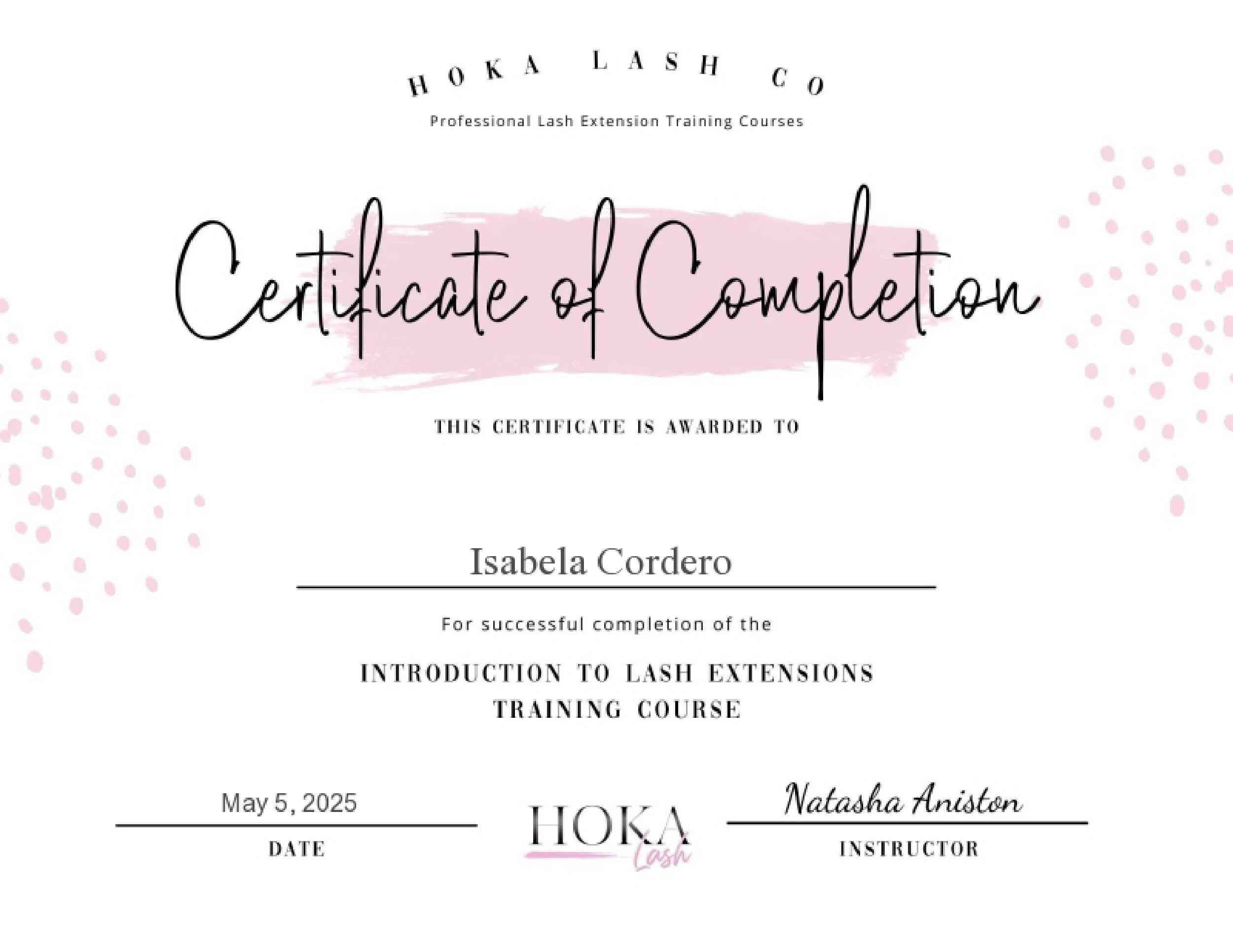 Hoka Lash Classic Lash Extension Certification