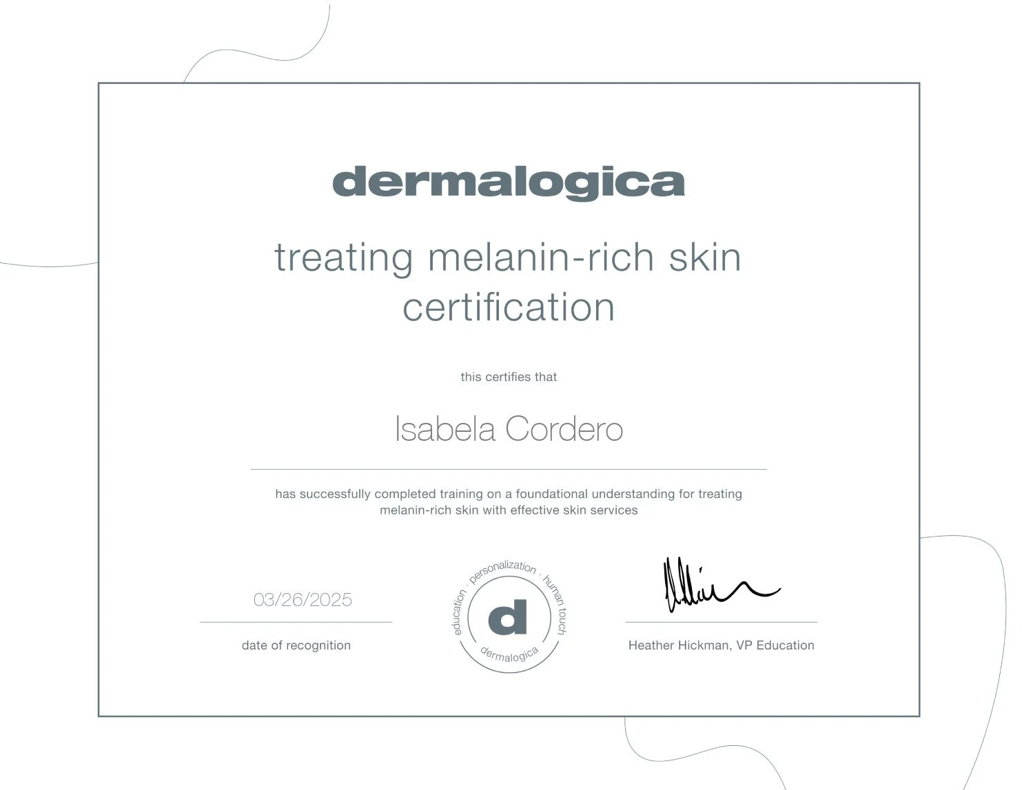Dermalogica Treating Melanin-Rich Skin Certification