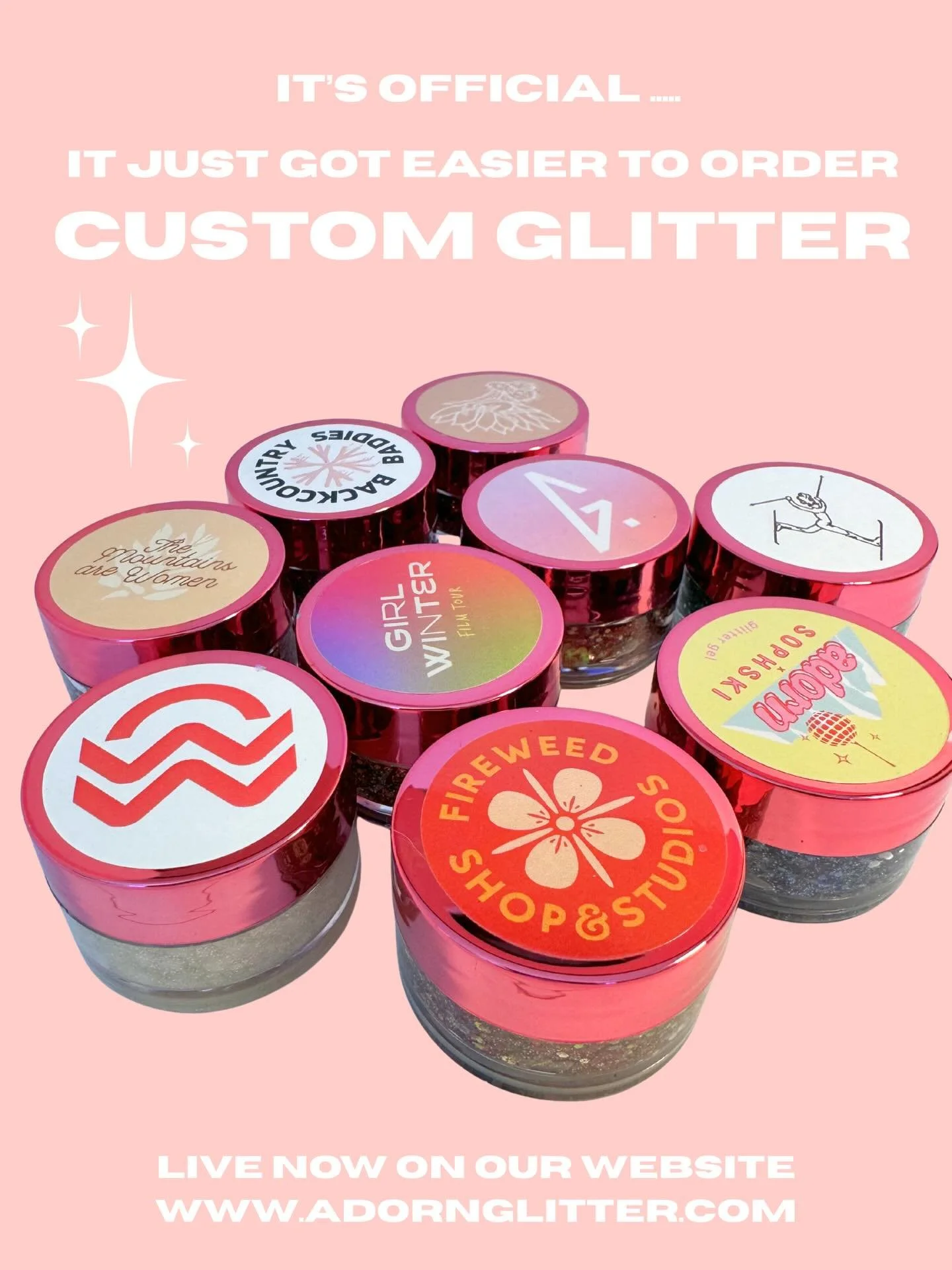 It&rsquo;s official&hellip; ordering a custom glitter just got WAY easier! 
Whether you are designing something for your sports team, festival, local shop, fundraiser or special event, we got you! 
We have spent a whole year refining this process, an