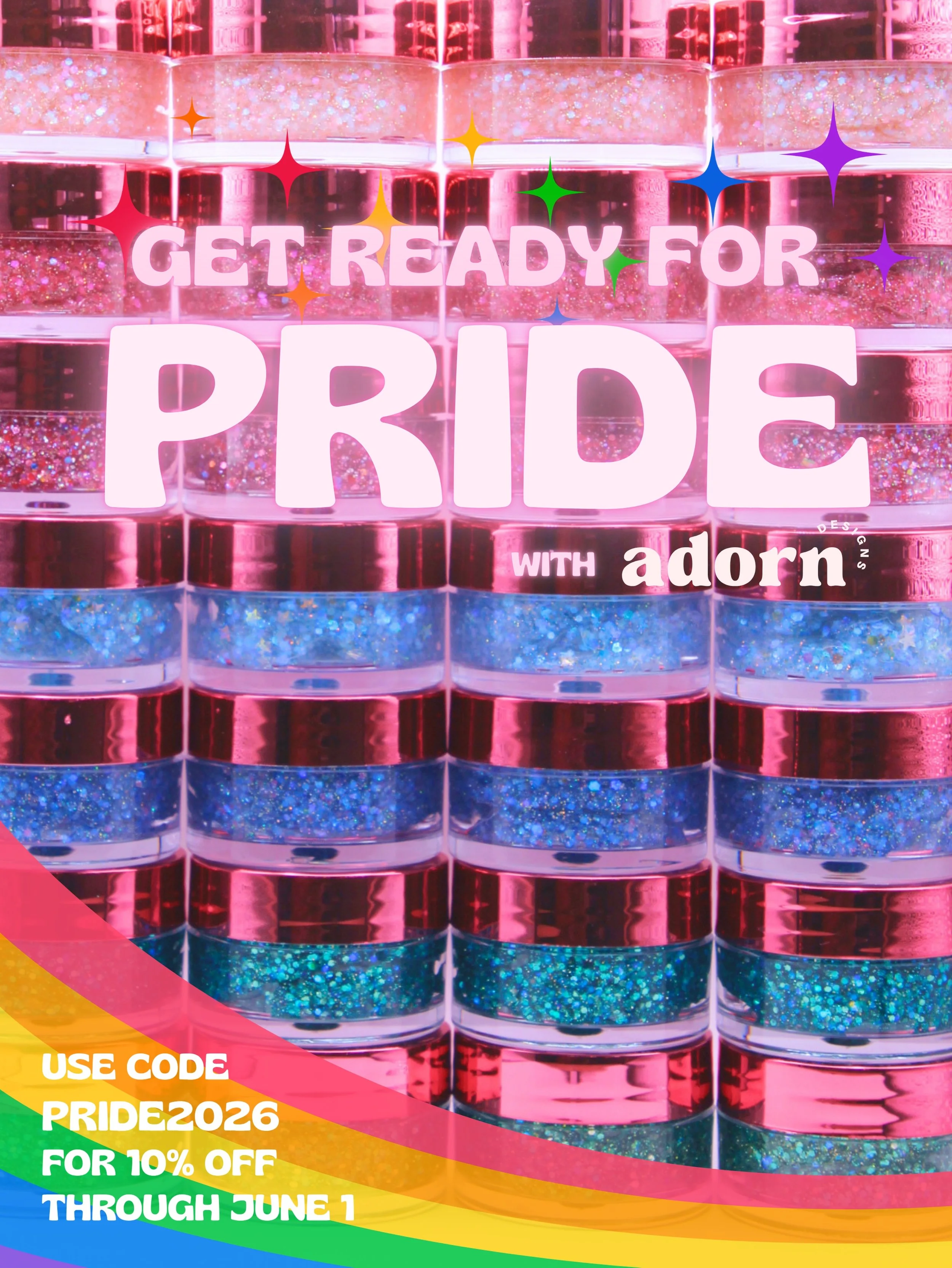 Pride season is officially HERE &mdash; and we&rsquo;re celebrating the best way we know how: with glitter ✨

To help you get stocked up for all the festivals, parades, bike rides, dance parties, drag shows, and joyful gatherings ahead, we&rsquo;re o