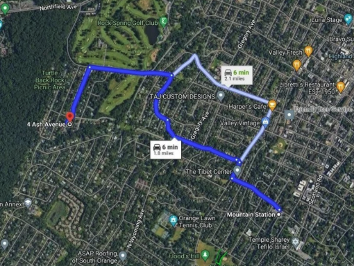 MAP TO MOUNTAIN STATION