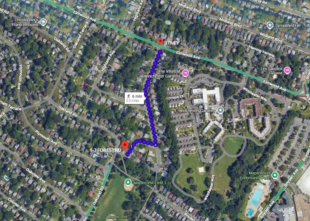 MAP TO JITNEY