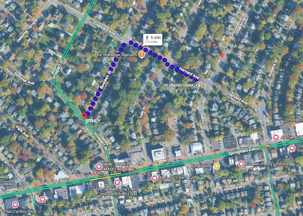 Map to Jitney