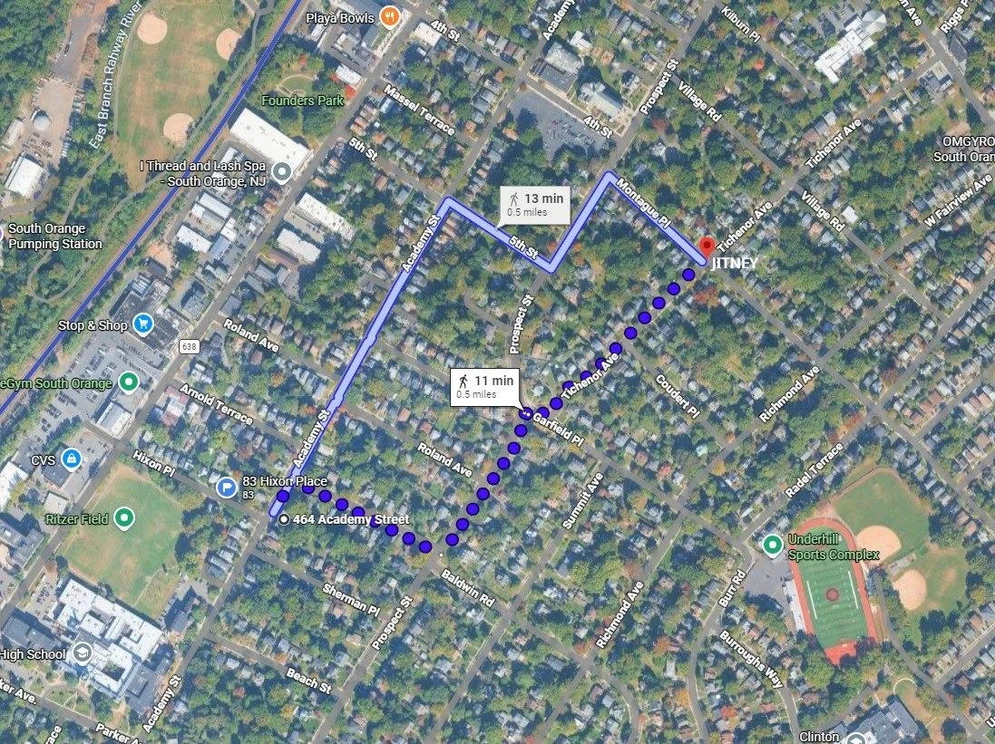Map to Jitney