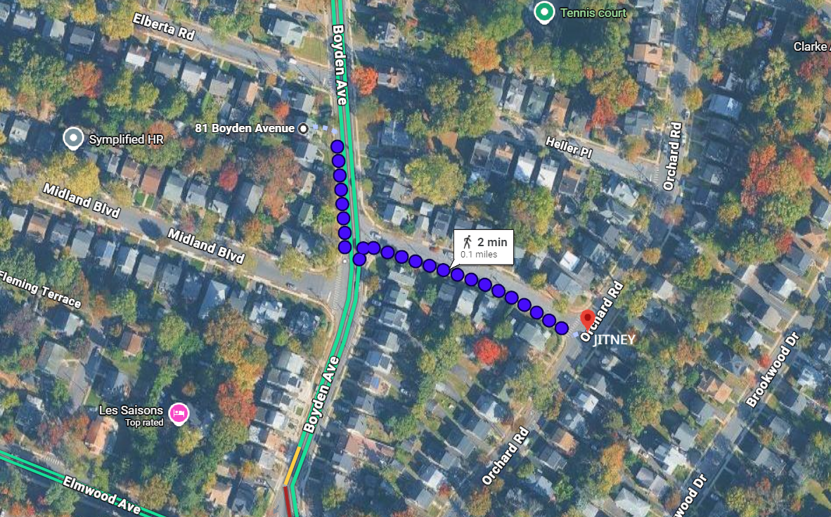 Map to Jitney
