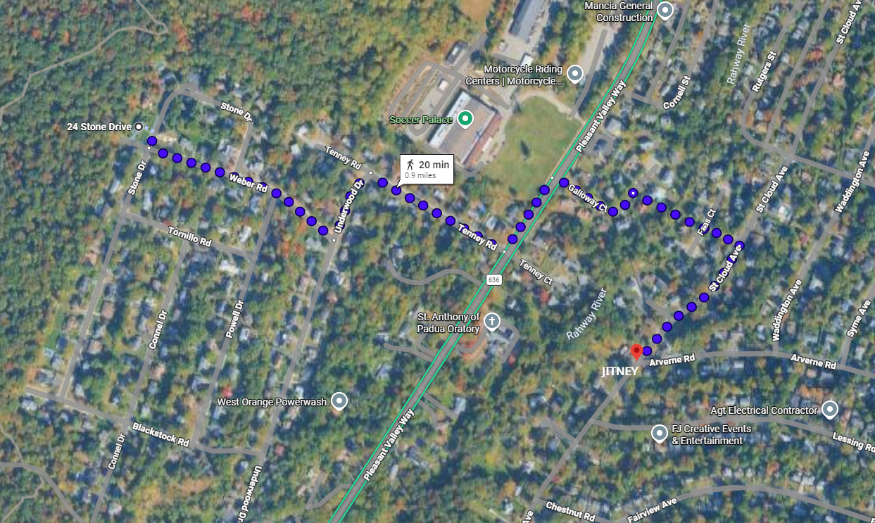 Map to Jitney