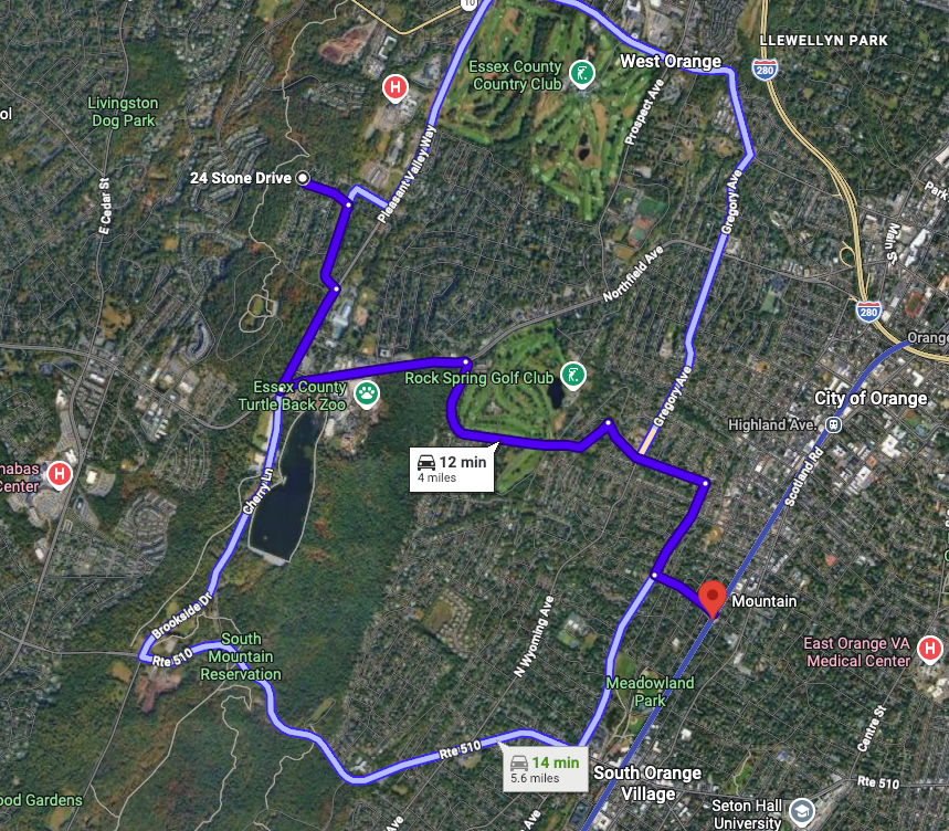 Map to Mountain Station