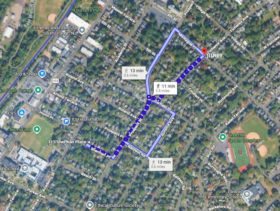 Map to Jitney