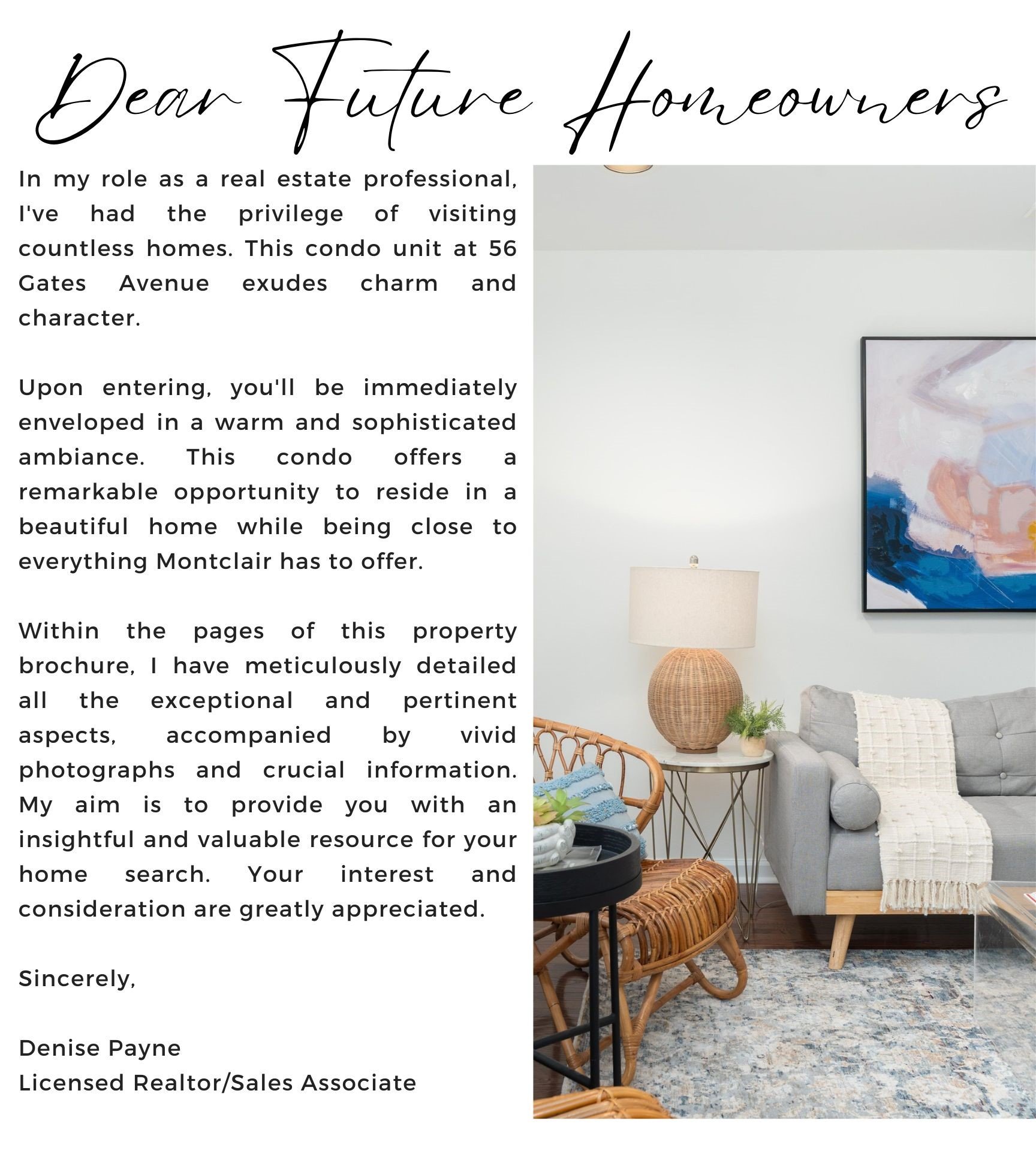 Townhome Condo for Sale in Montclair