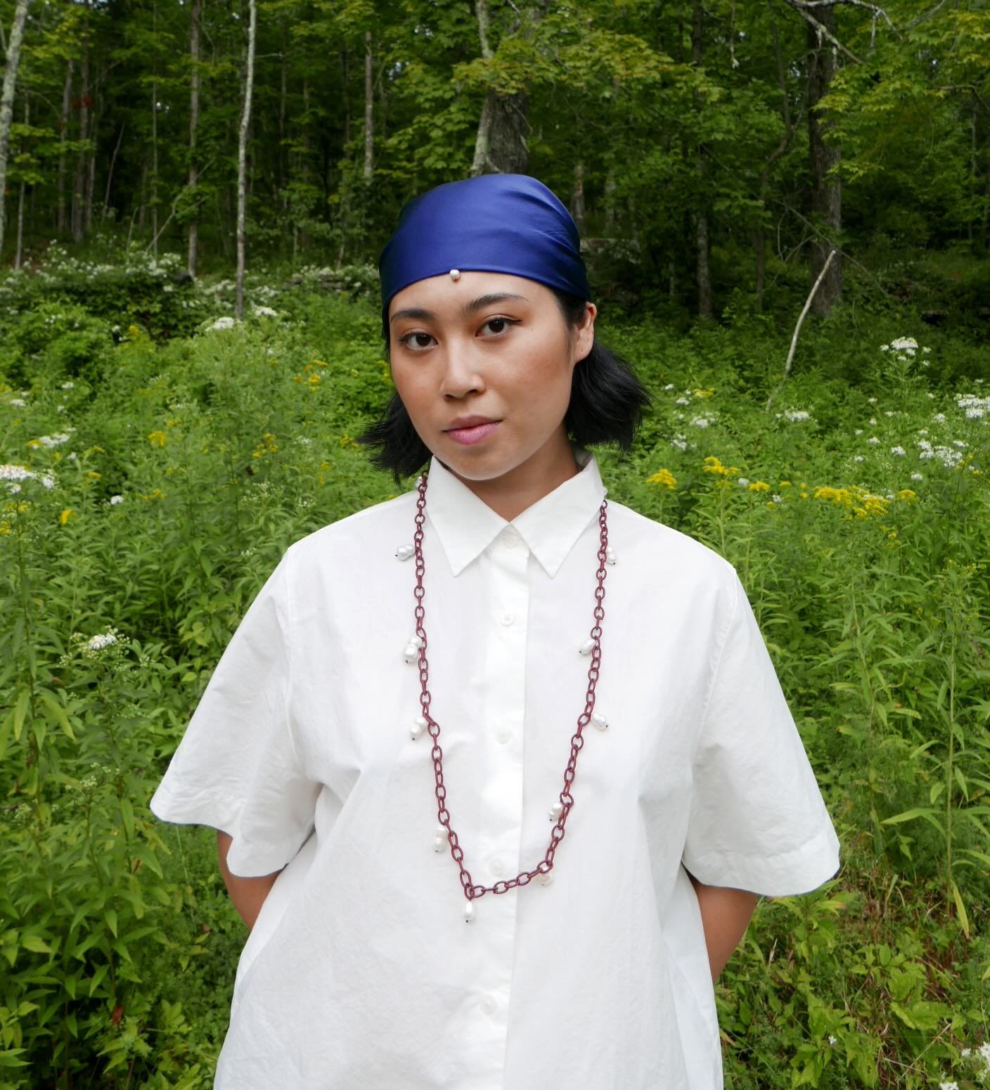 ✨ Fisherman Collection
Long fabric chain meets baroque pearls. 

#FishermanCollection #BaroquePearls #MinimalJewelry #EverydayElegance #LayeringNecklace