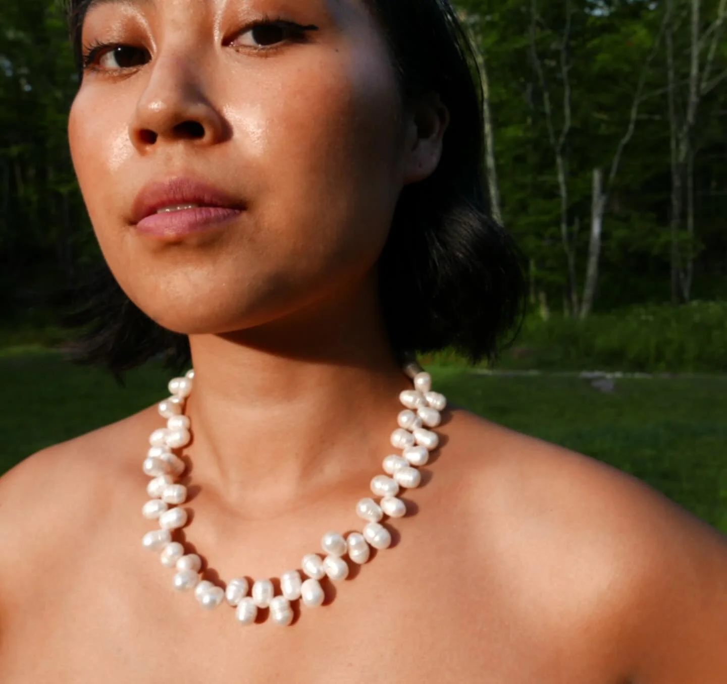 Channeling queen energy 👑
The Nefertiti necklace &mdash; bold pearls, timeless power.