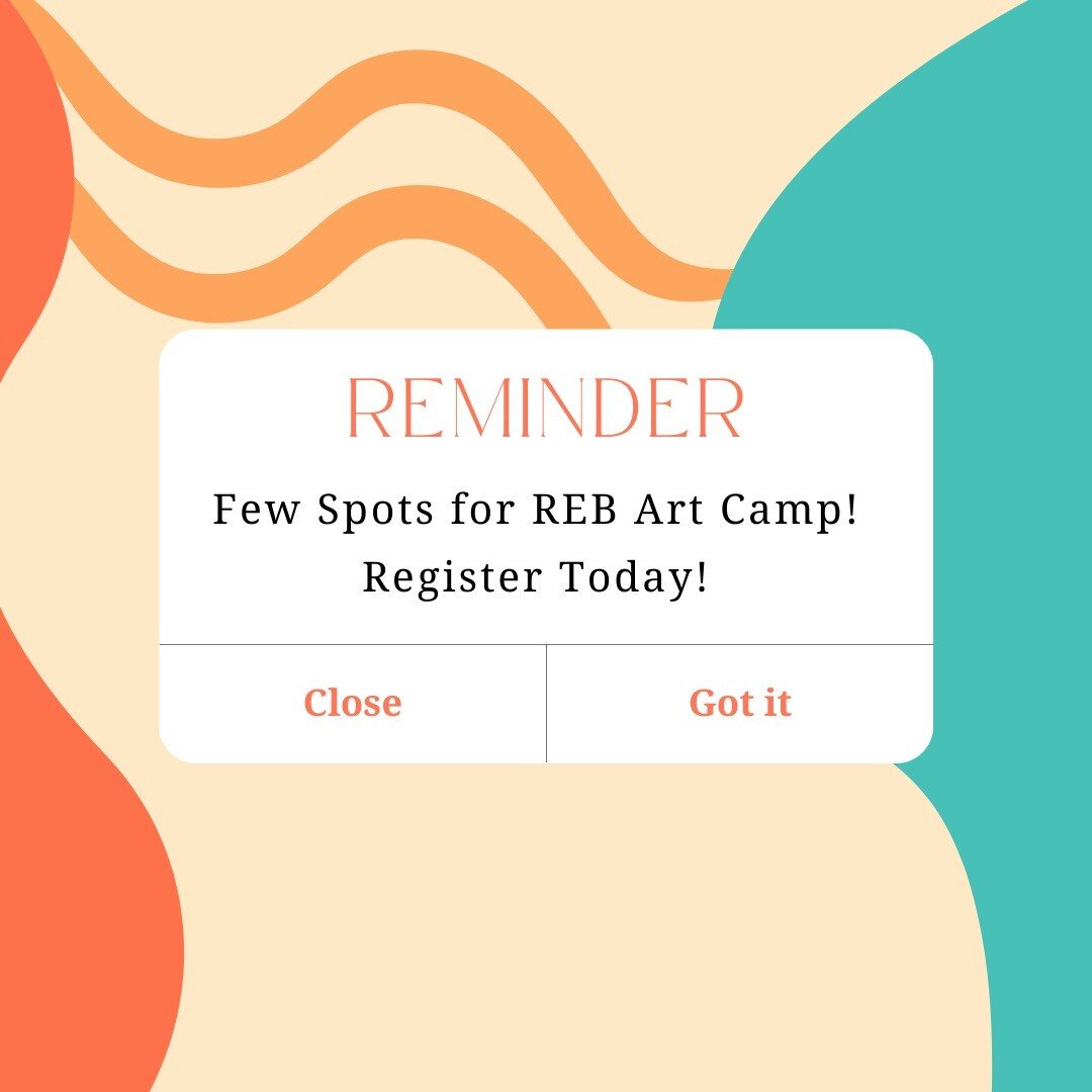 Hello Artists! Reserve your spots for REB Art Summer Camp! Laredo and San Antonio!