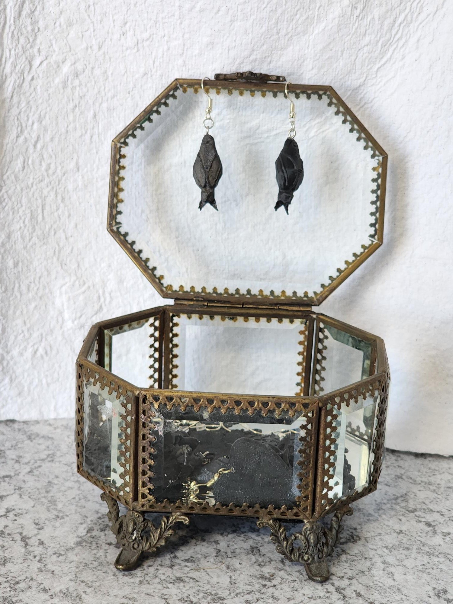 Hanging Bat Earrings