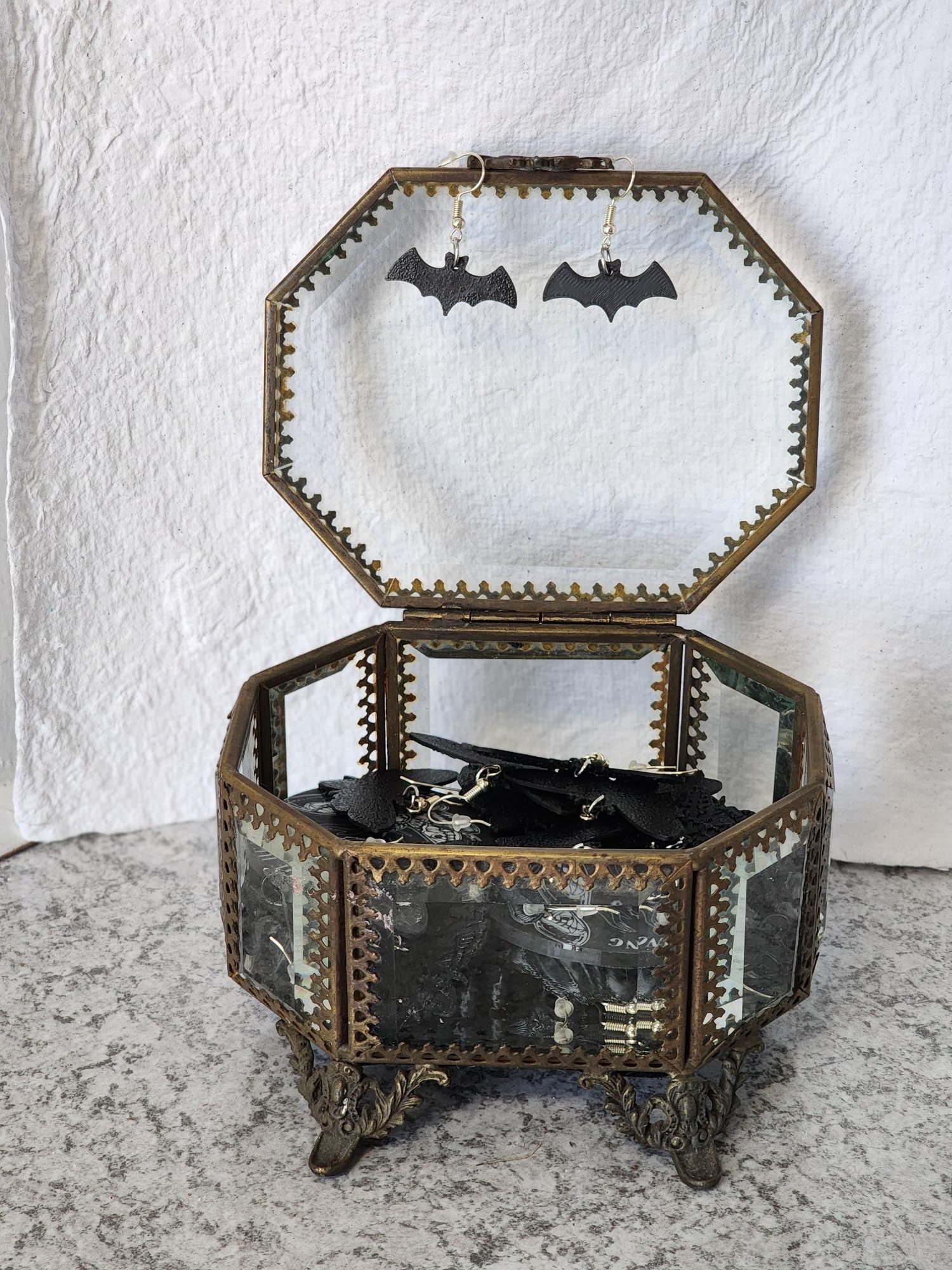 Bat Sillouhette Black Earrings.jpg