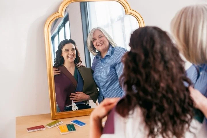 I love the wide range of professions I get a peek into during branding sessions! This session for Denise of Flower City Style gave me a window into what it&rsquo;s like working with a Color Analyst. It was really fun to see how her process works, and