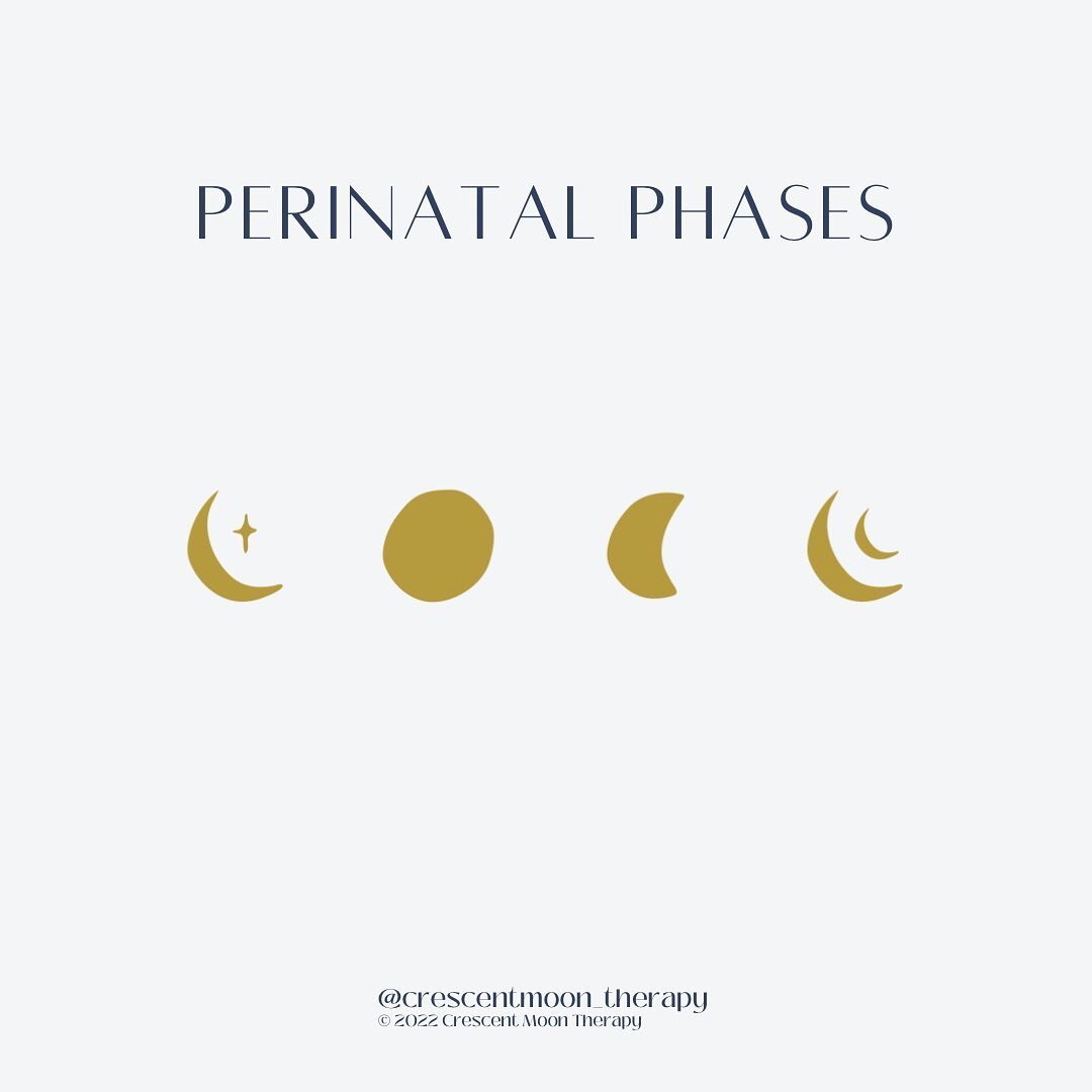 At Crescent Moon Therapy, we support individuals throughout the various stages of the reproductive and perinatal period: conception, pregnancy, postpartum, and parenthood.  Throughout the next few posts, we'll define each phase and the dynamics at pl