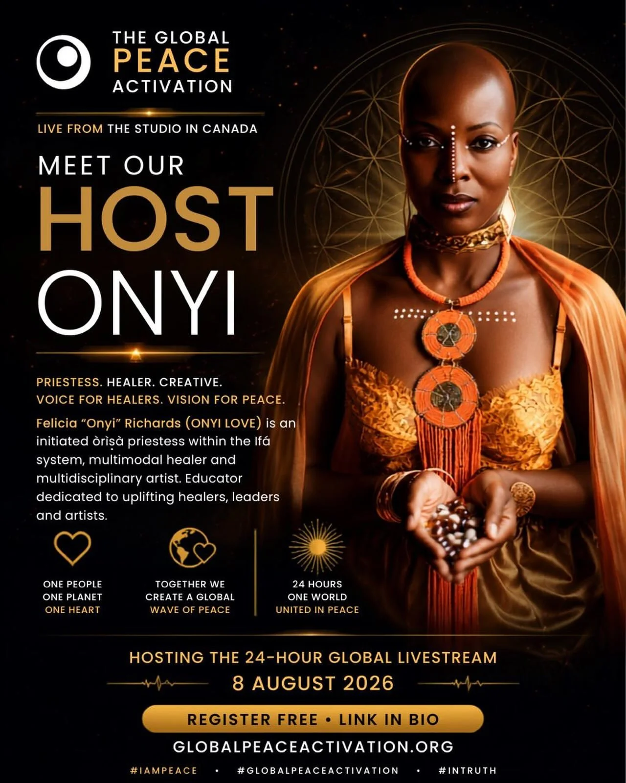 Global Peace Activation: 24-Hour Livestream with Anchor Host Onyi