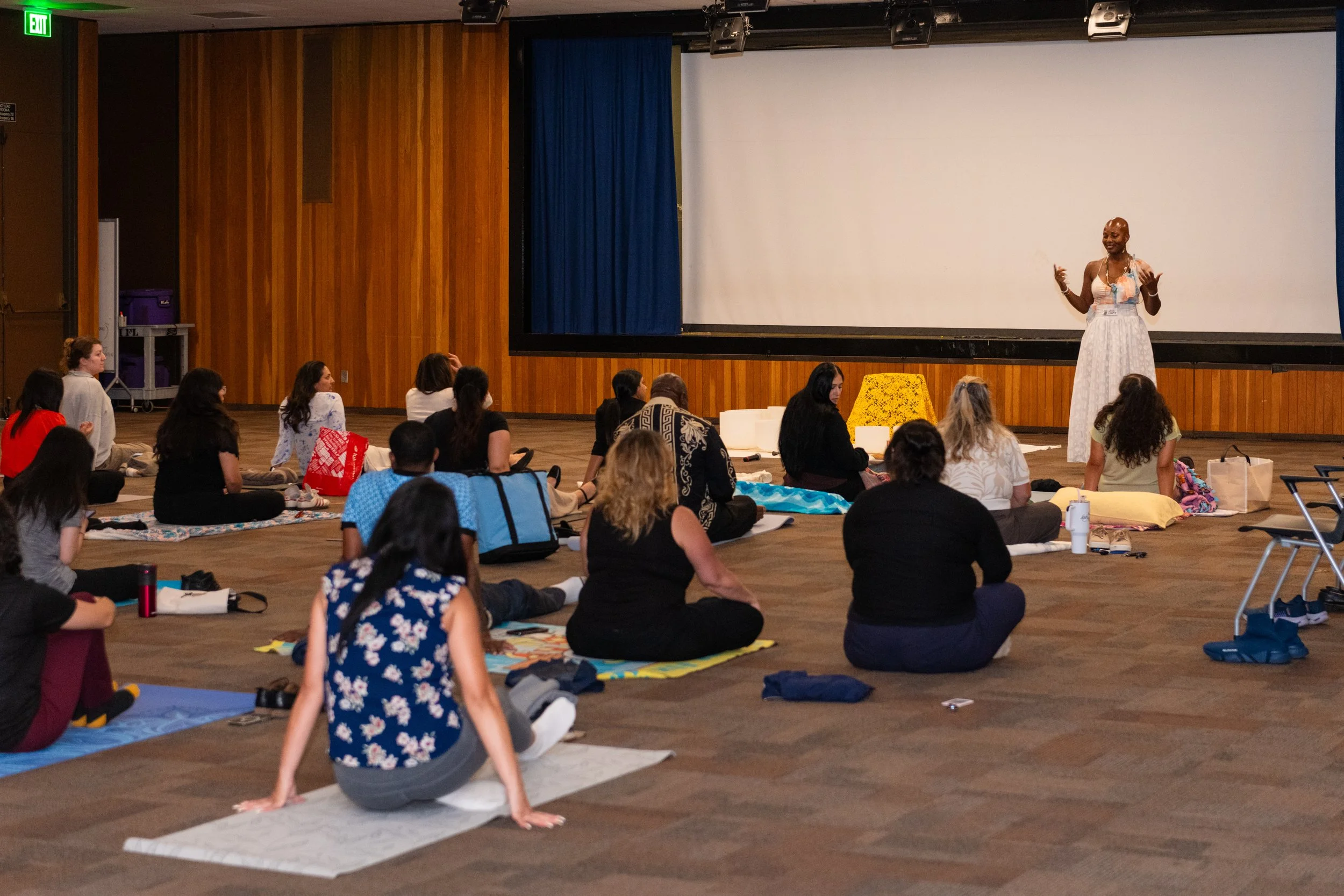 ONYI LOVE Sound Immersion for the Public Works wellness event. Photos courtesy of LA County Public Works (2025)