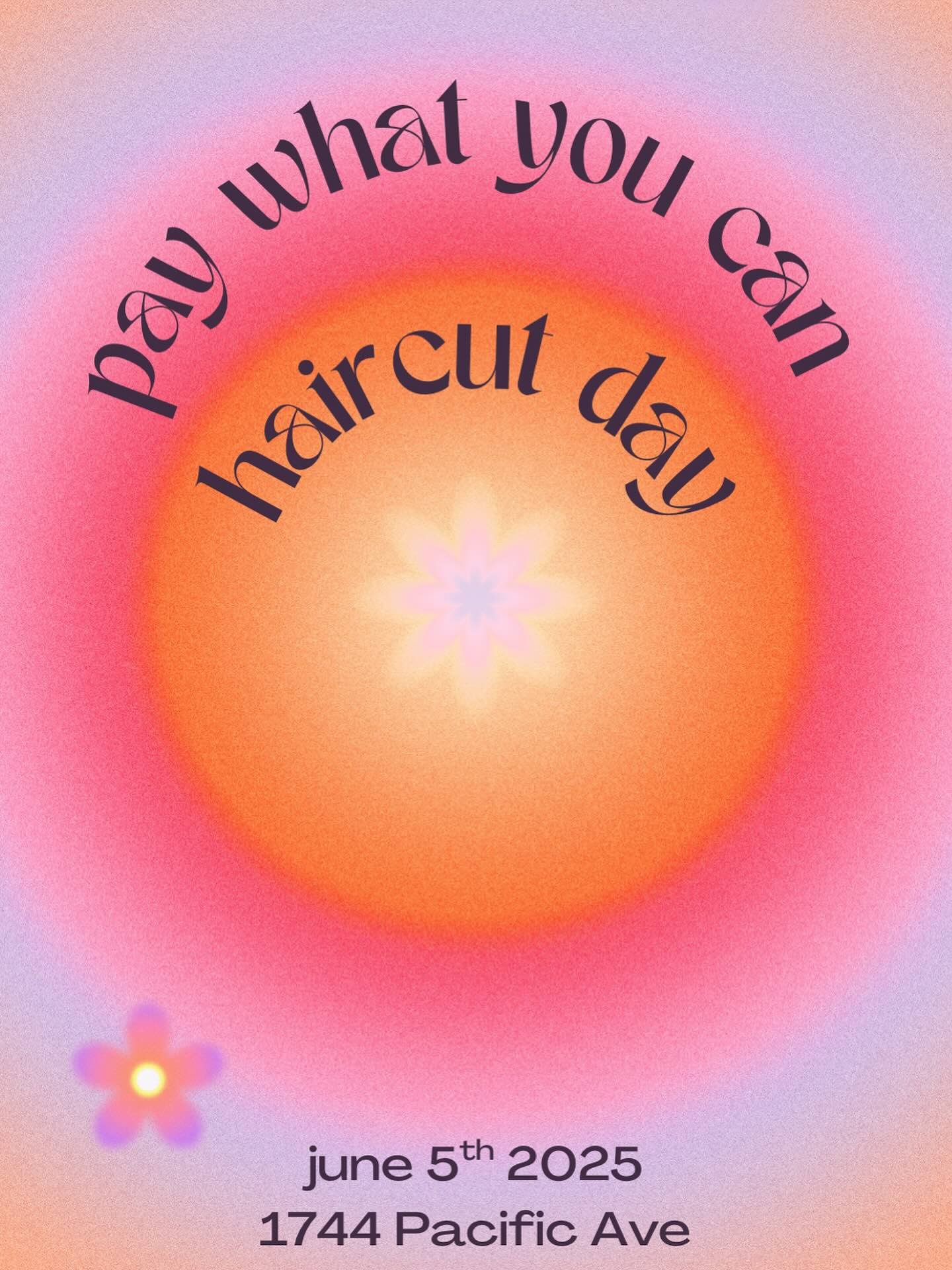 HELLO TACOMA!!! To celebrate my first full week of Tacoma days at the new shop I am introducing my very first pay what you can haircut day on June 5th 2025! 🌸🌸🌸 

❣️Pay what you can haircuts are bookable online and are first come first serve. Book