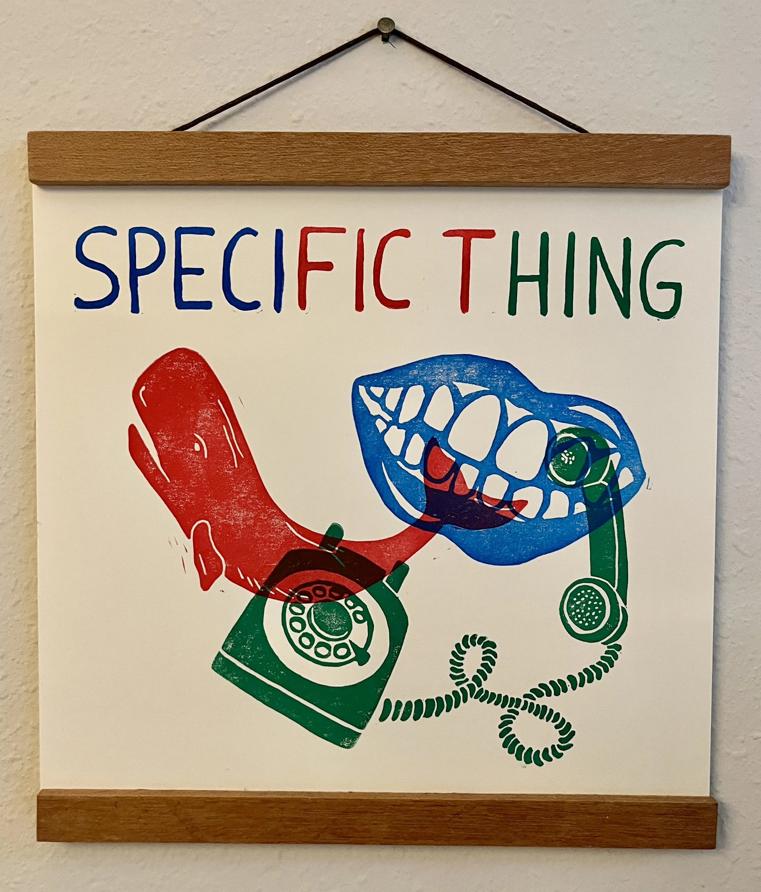 Block printed merch collab with Specific Thing