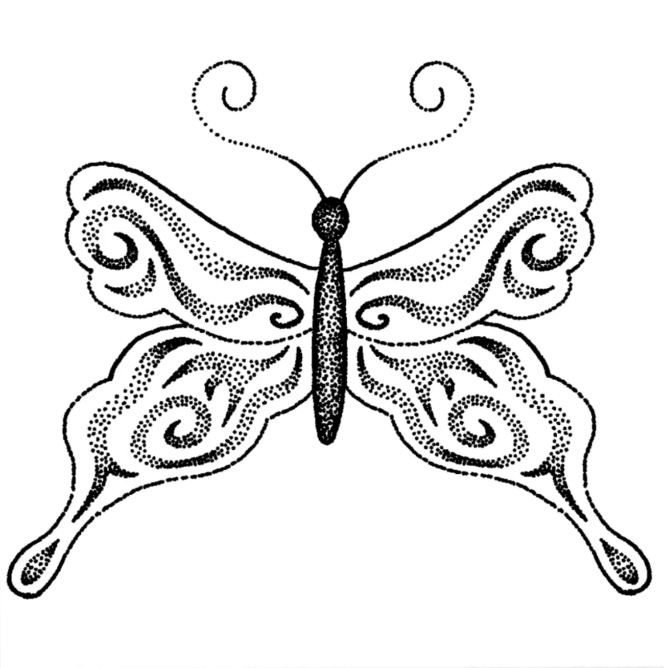 Spiral Gradient Butterfly 3-4" // 3-4 hours