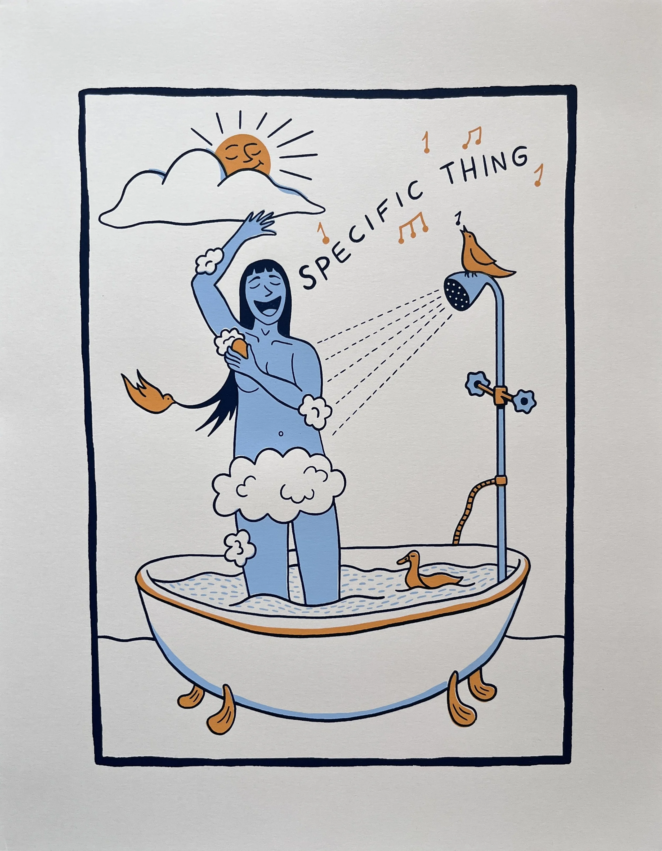 Original silkscreen print for Specific Thing