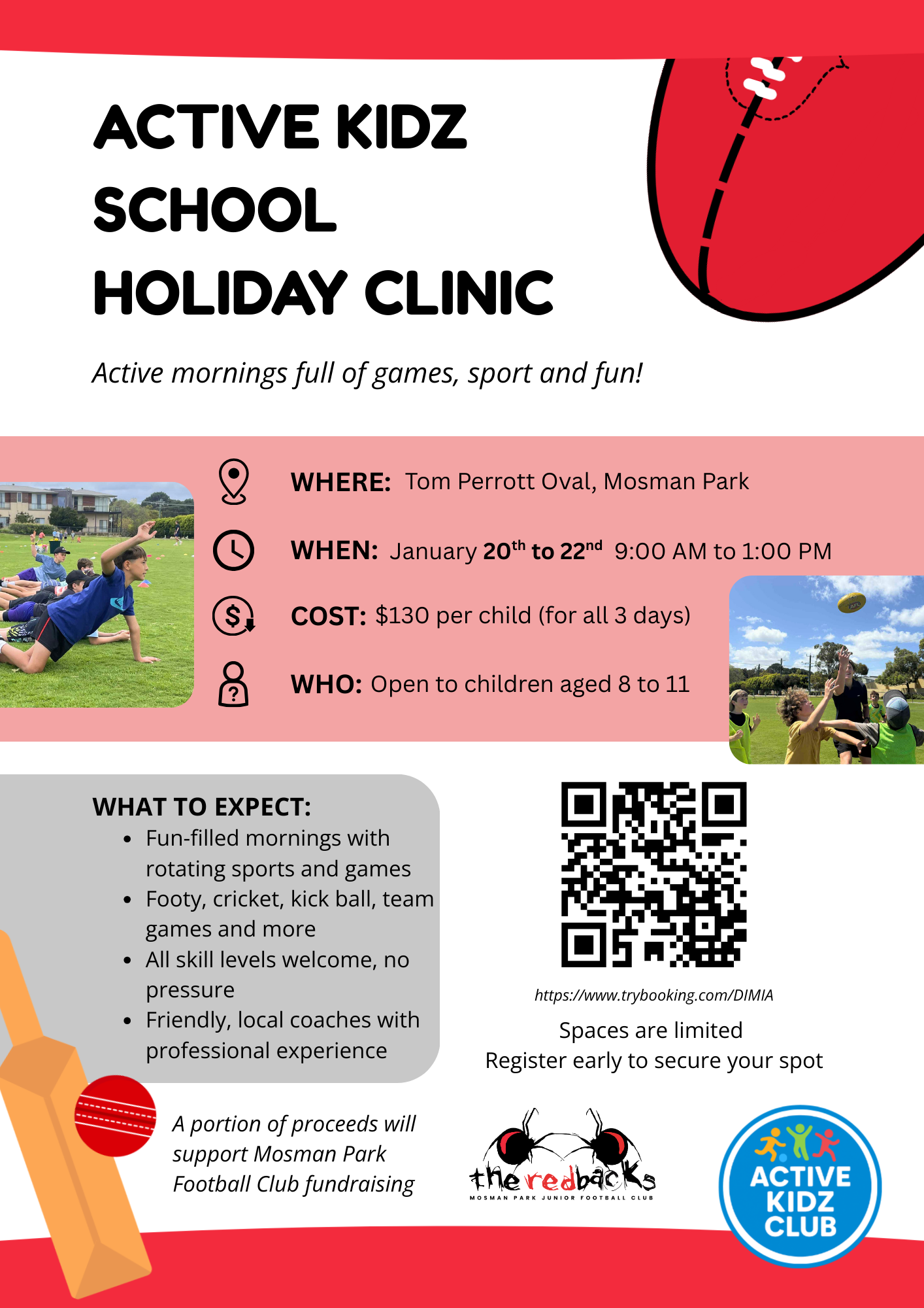 Active Kidz School Holiday Clinic