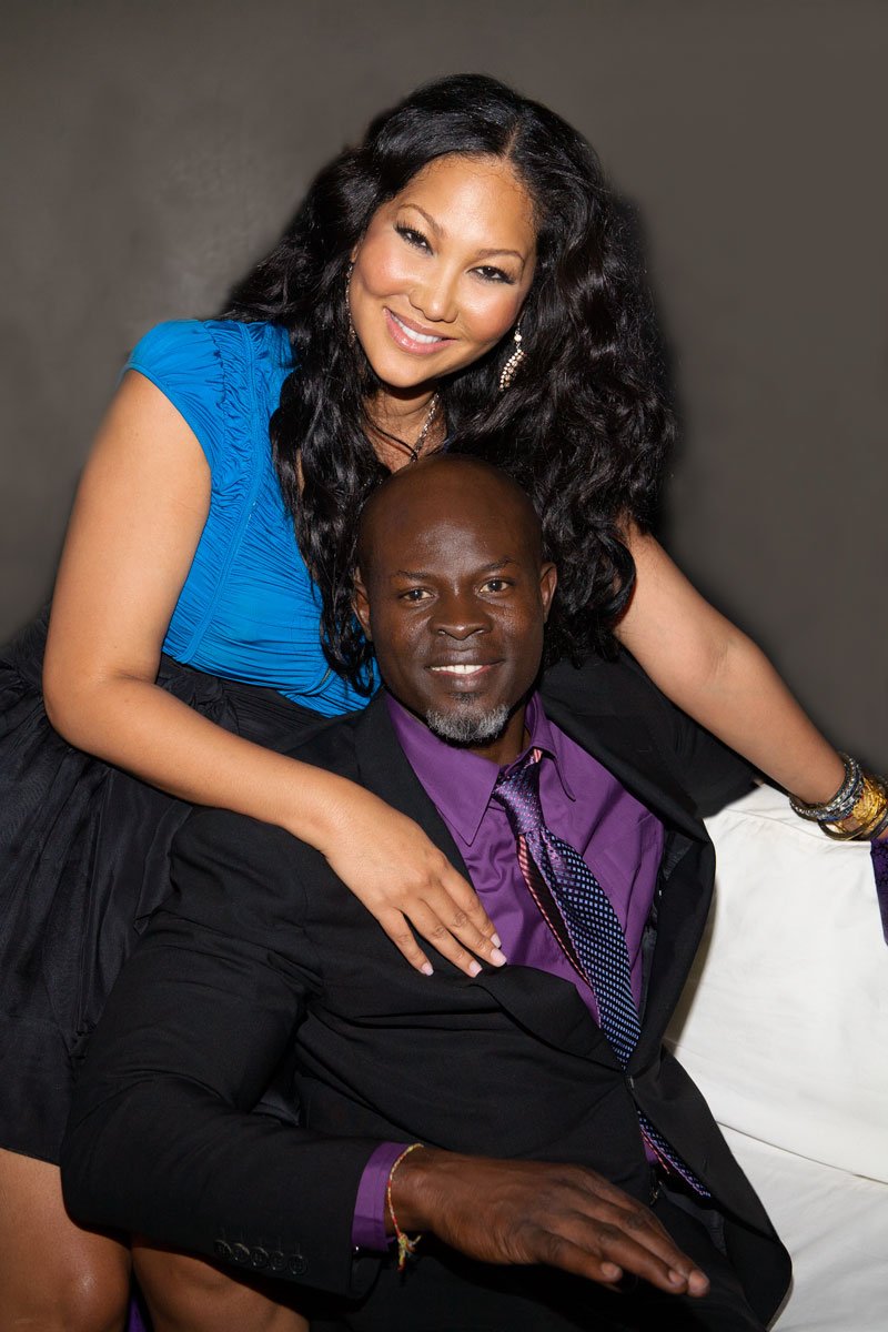  Kimora Lee Simmons and Djimon Hounsou Baby Phat fashion show at Roseland Ballroom in NYC 