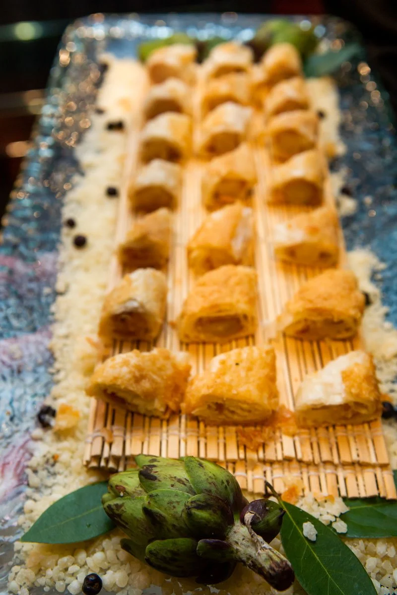  Appetizer at Architectural Digest party at Roche Bobois 