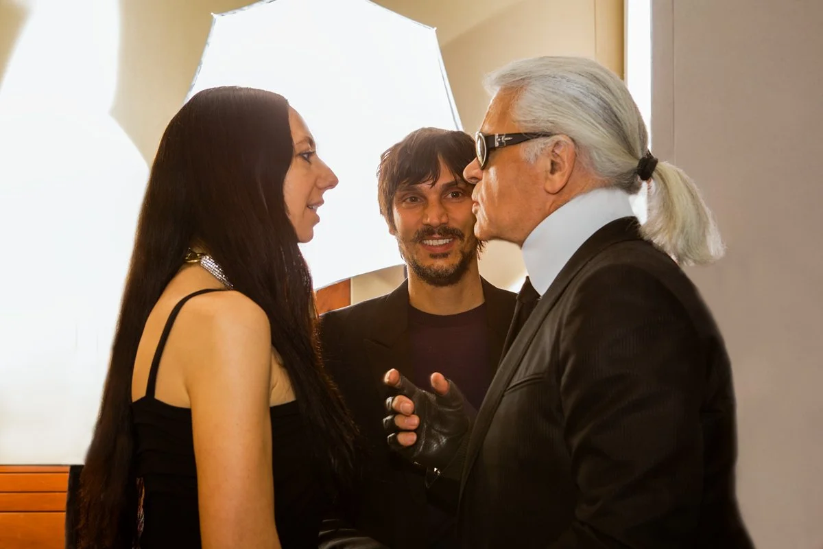 Inez van Lamsweerde, Vinoodh Matadin and Karl Lagerfeld at ICP, International Center of Photography, Infinity Awards at Pier Sixty Chelsea Piers in NYC 