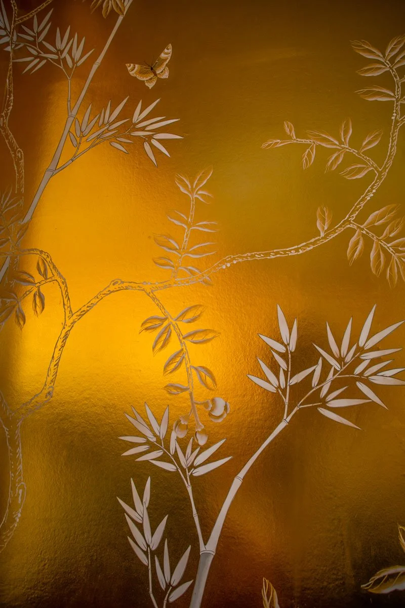  Wallpaper chinoiserie in private home in NYC 