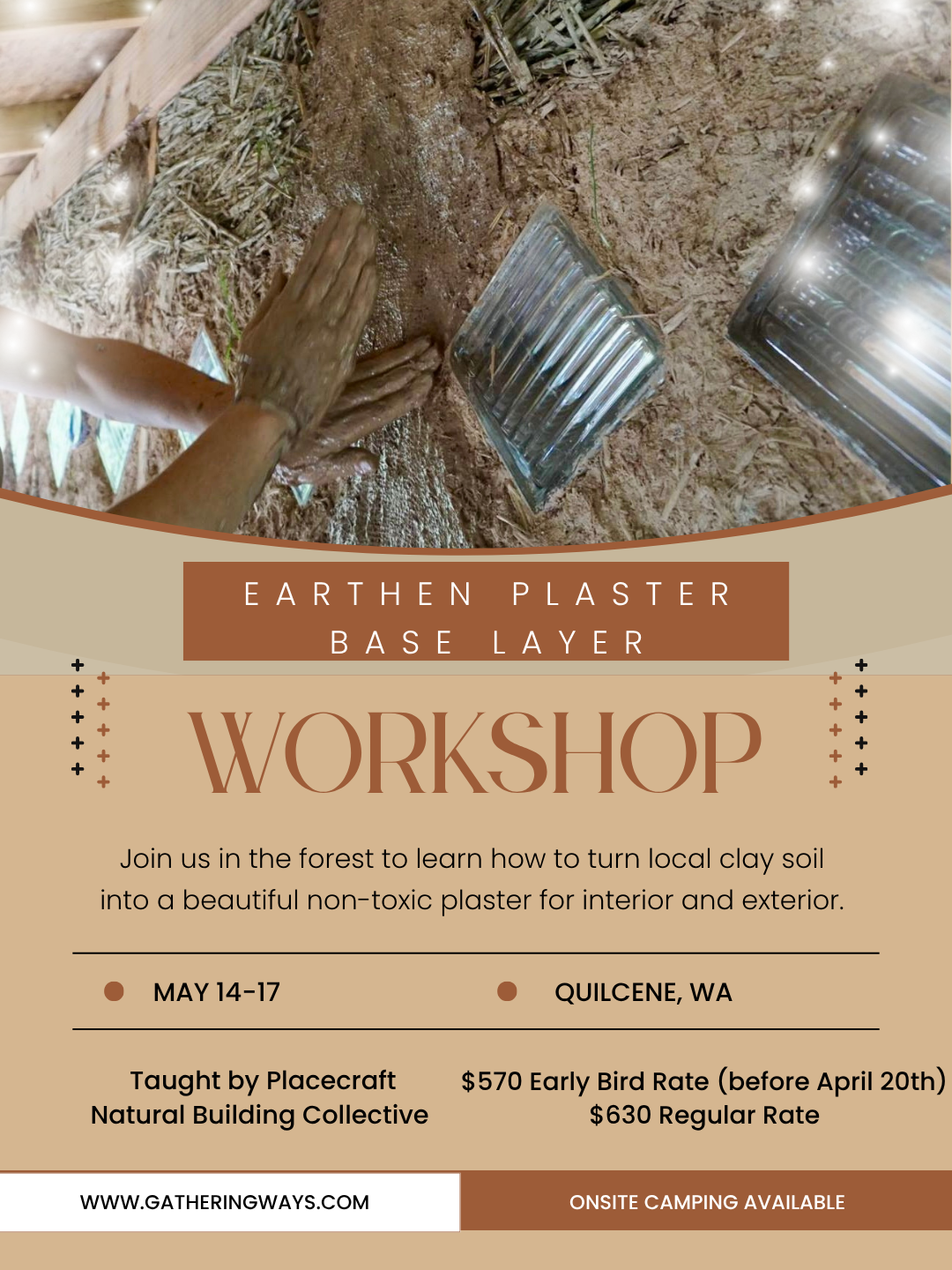 BASE LAYER EARTHEN PLASTER WORKSHOP with Placecraft Collective