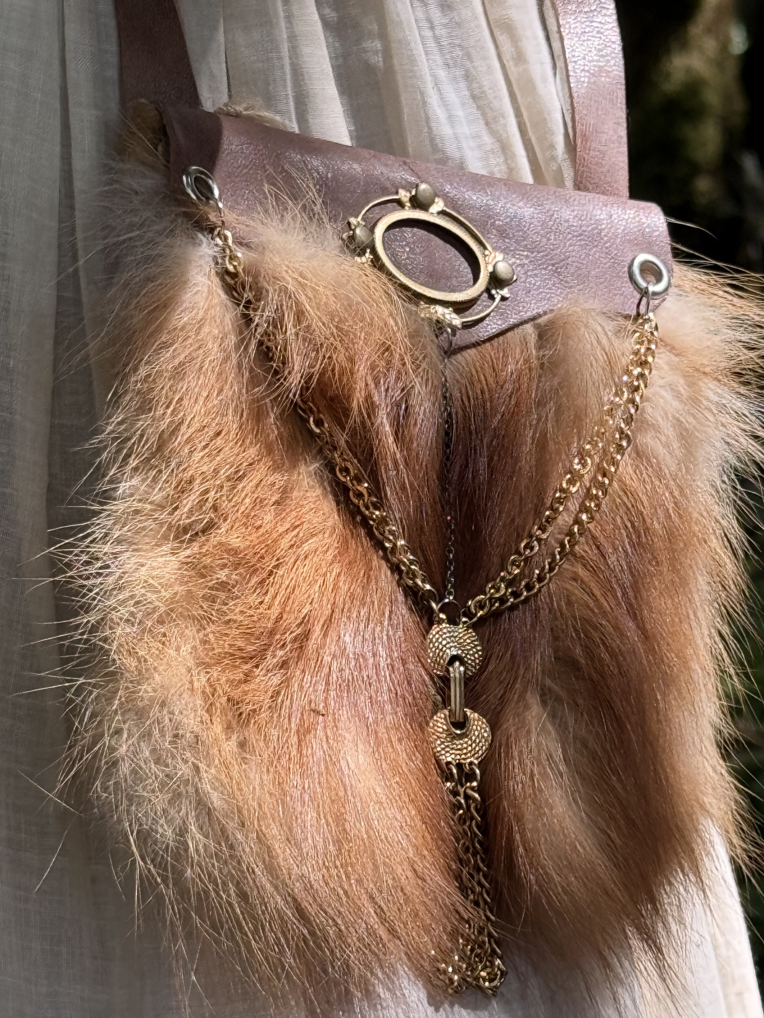 Red Fox and Deer Skin Princess Bag