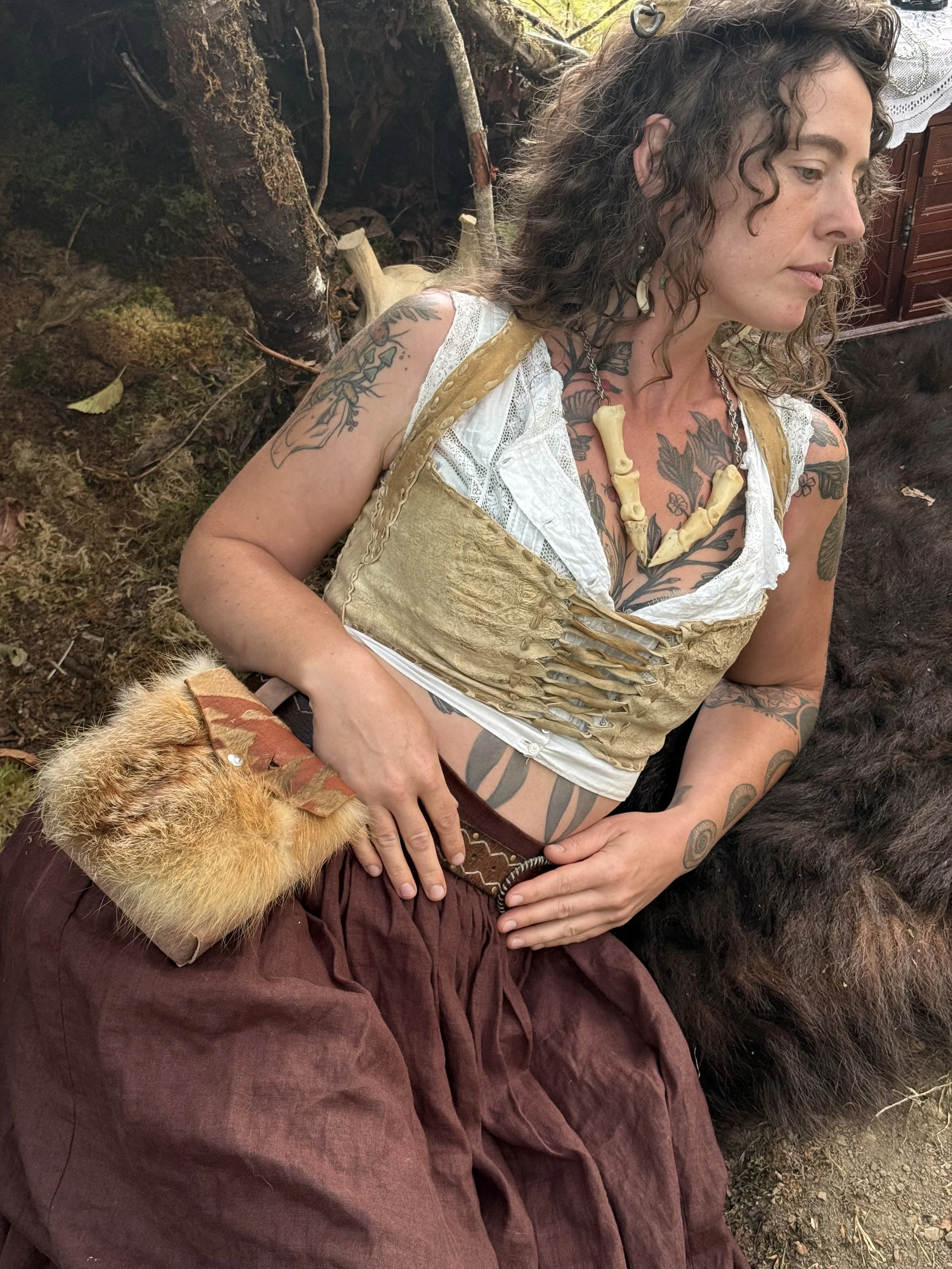 Deer, Fox, and Goat Belt Bag