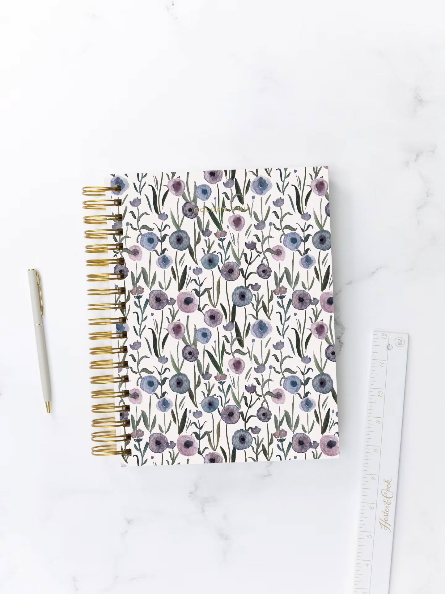 My @golden.coil 2026 entry. 💜💙🩷 Whimsy watercolor florals. 
#gcxdesign26