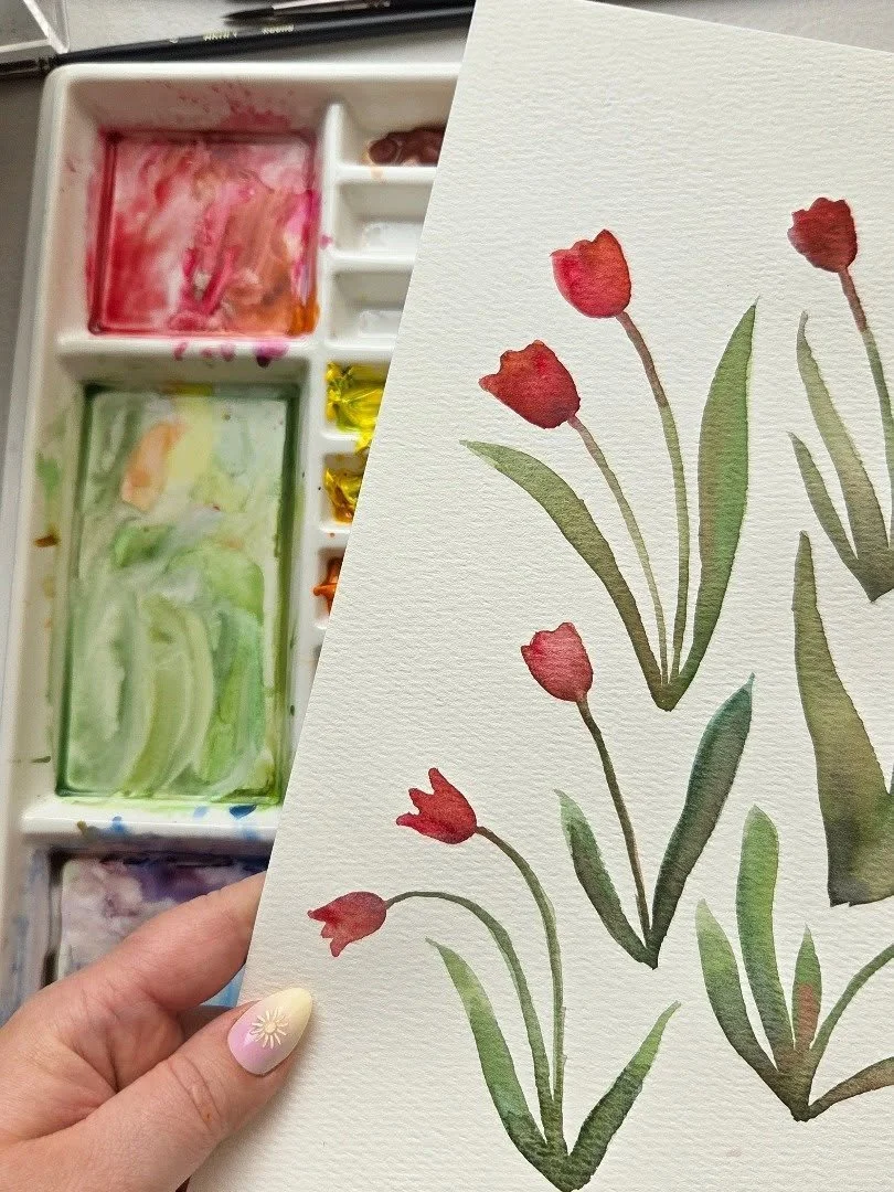 Spring flowers 💐 😍 

#surfacepatterndesign #watercolor