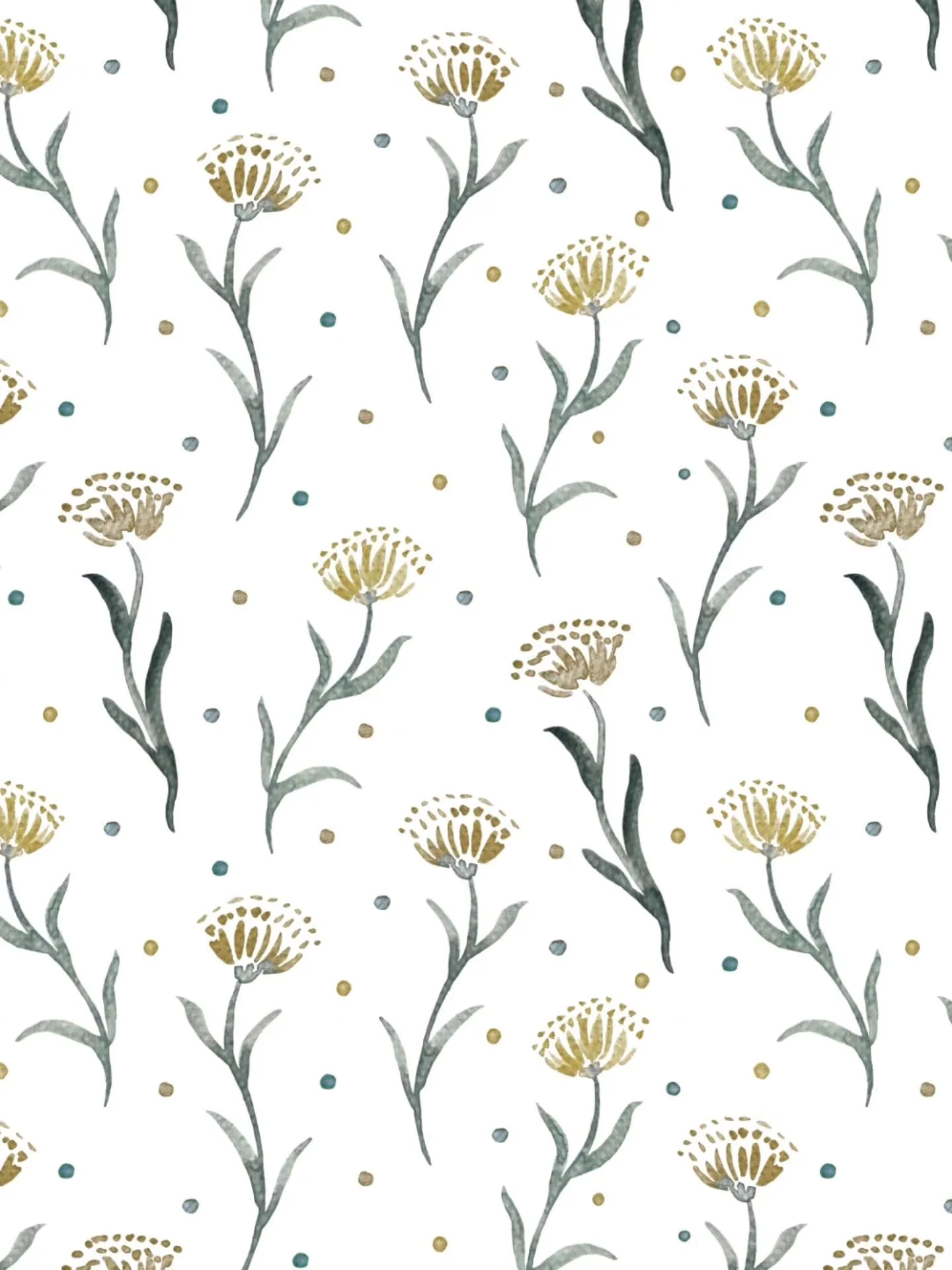 Happy Friday! Painted this just for fun and uploaded it to my @spoonflower