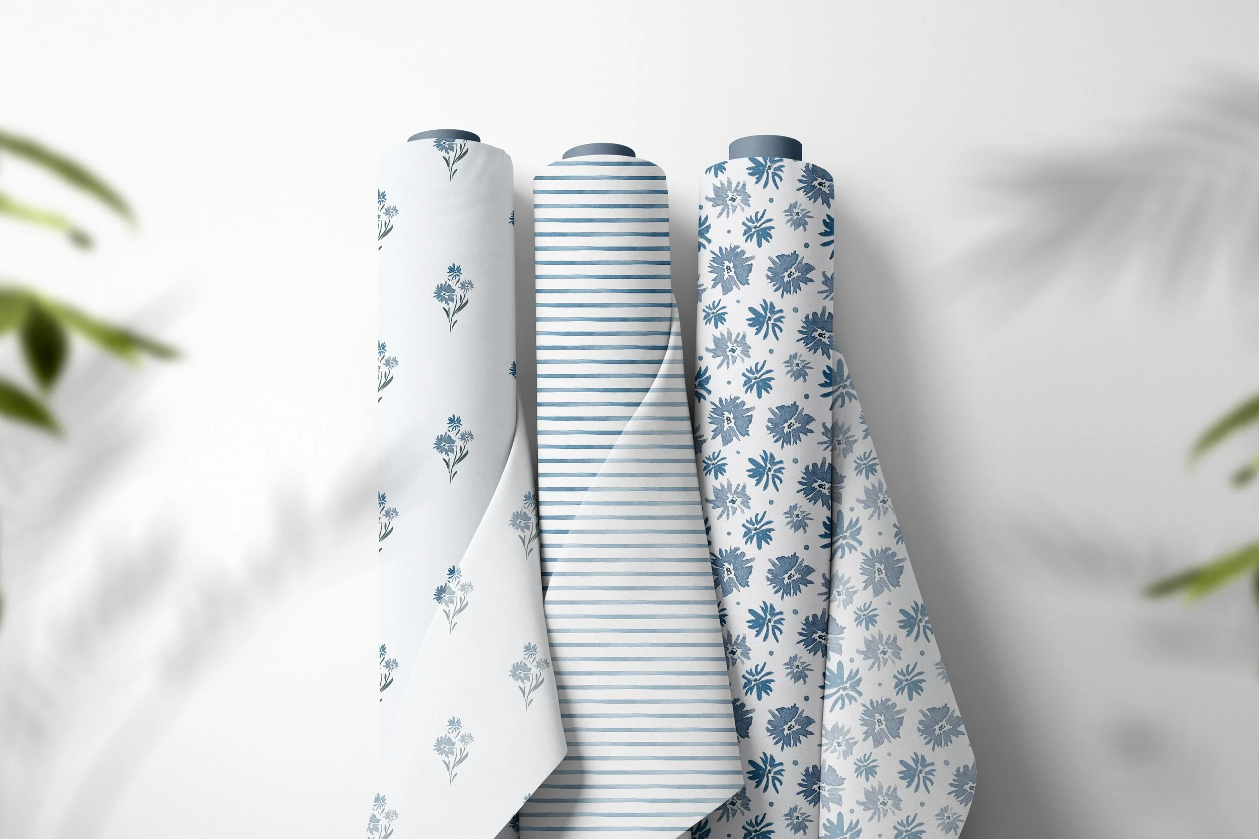 Baby Blue Blooms Pattern Collection
