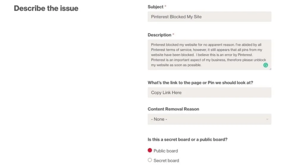 What To Do If Pinterest Blocks Your Website Guide 2021